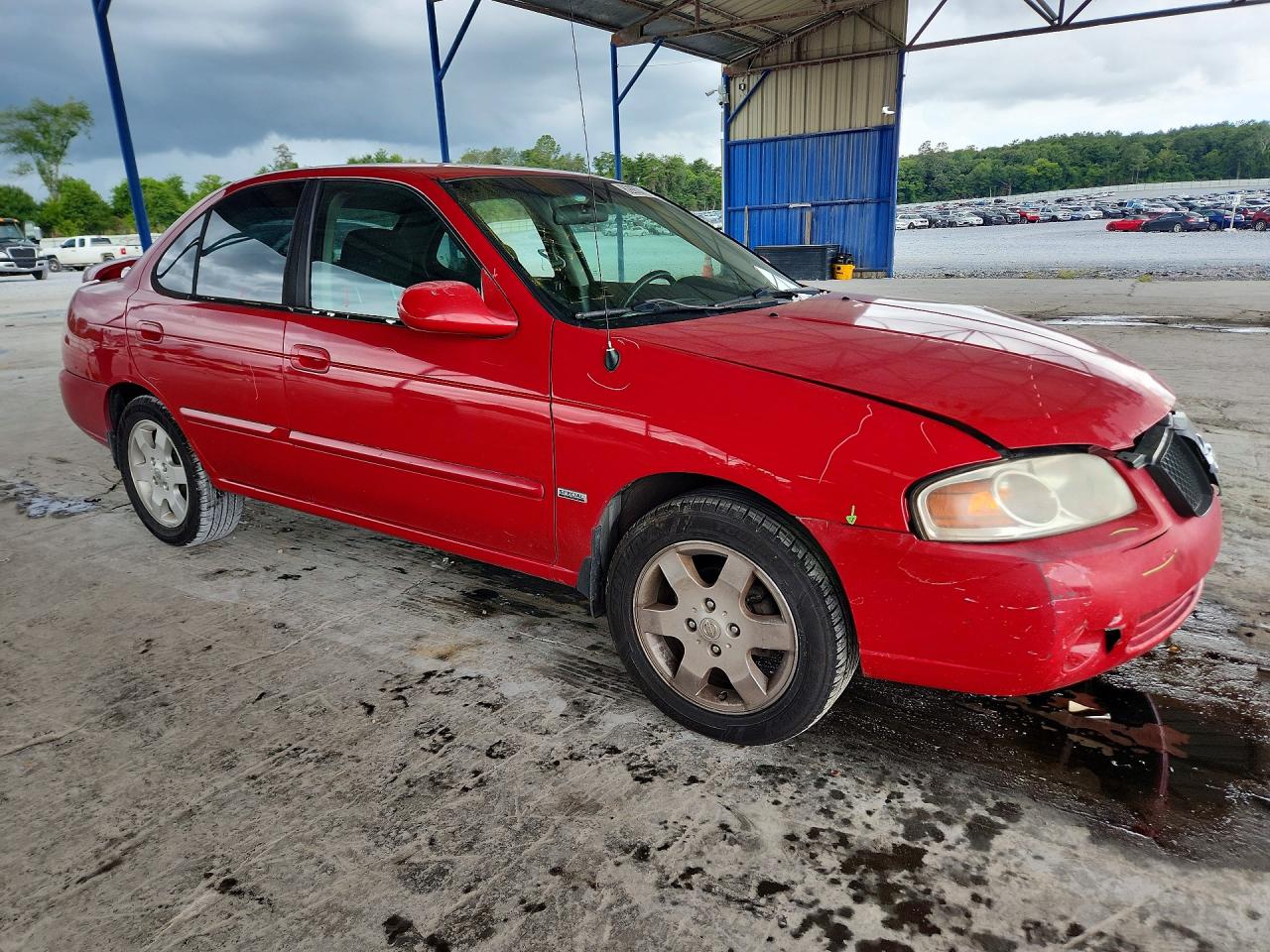 2006 Nissan Sentra 1.8 Red vin: 3N1CB51D66L503701
