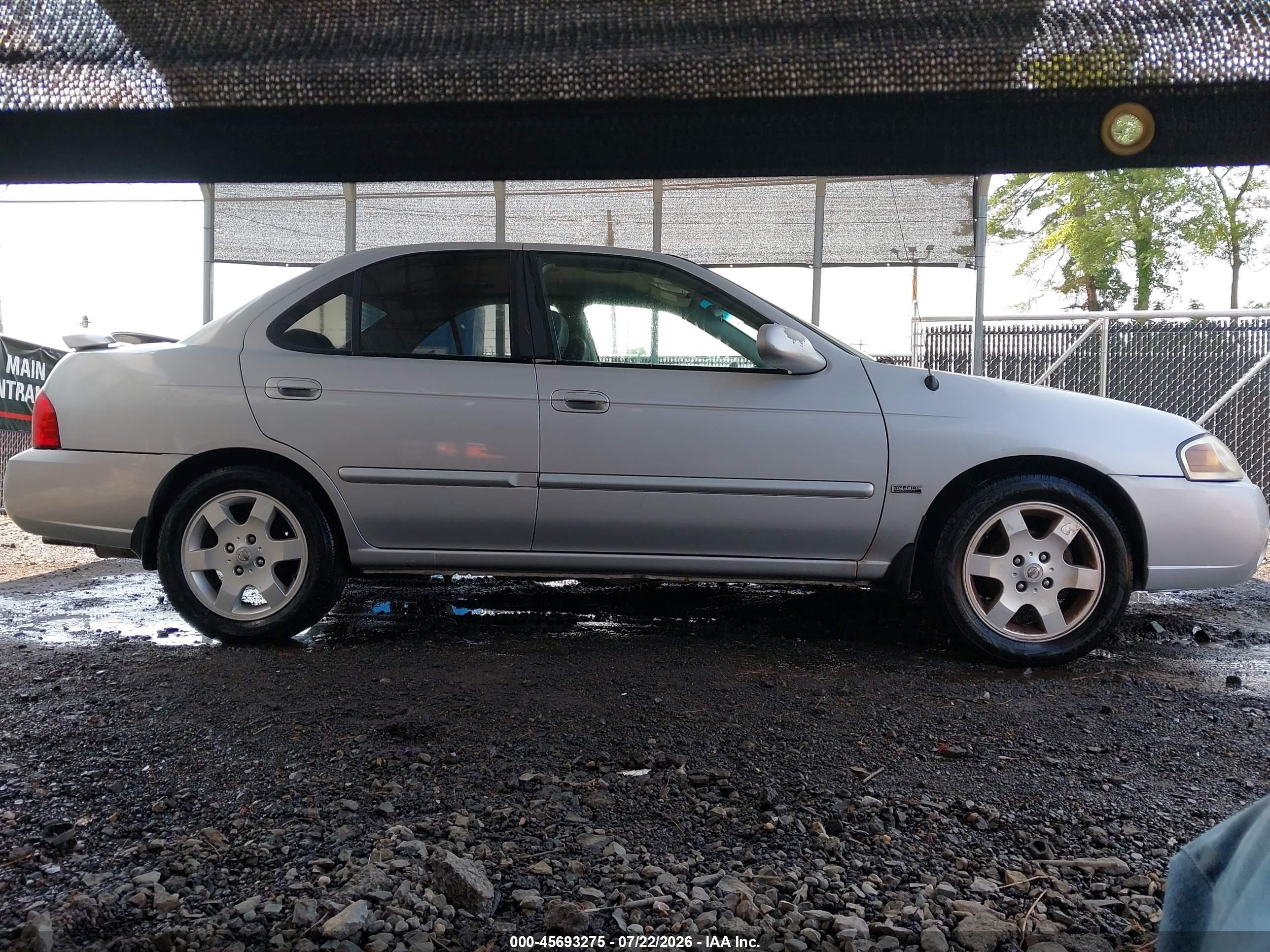 2006 Nissan Sentra 1.8s Silver vin: 3N1CB51D66L505920