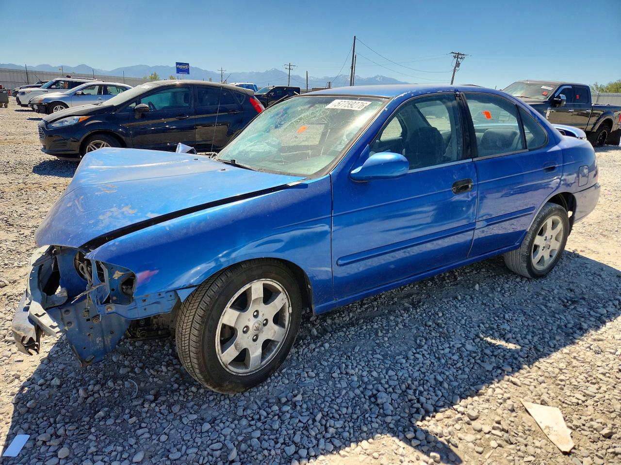 2006 Nissan Sentra 1.8 Blue vin: 3N1CB51D66L618752