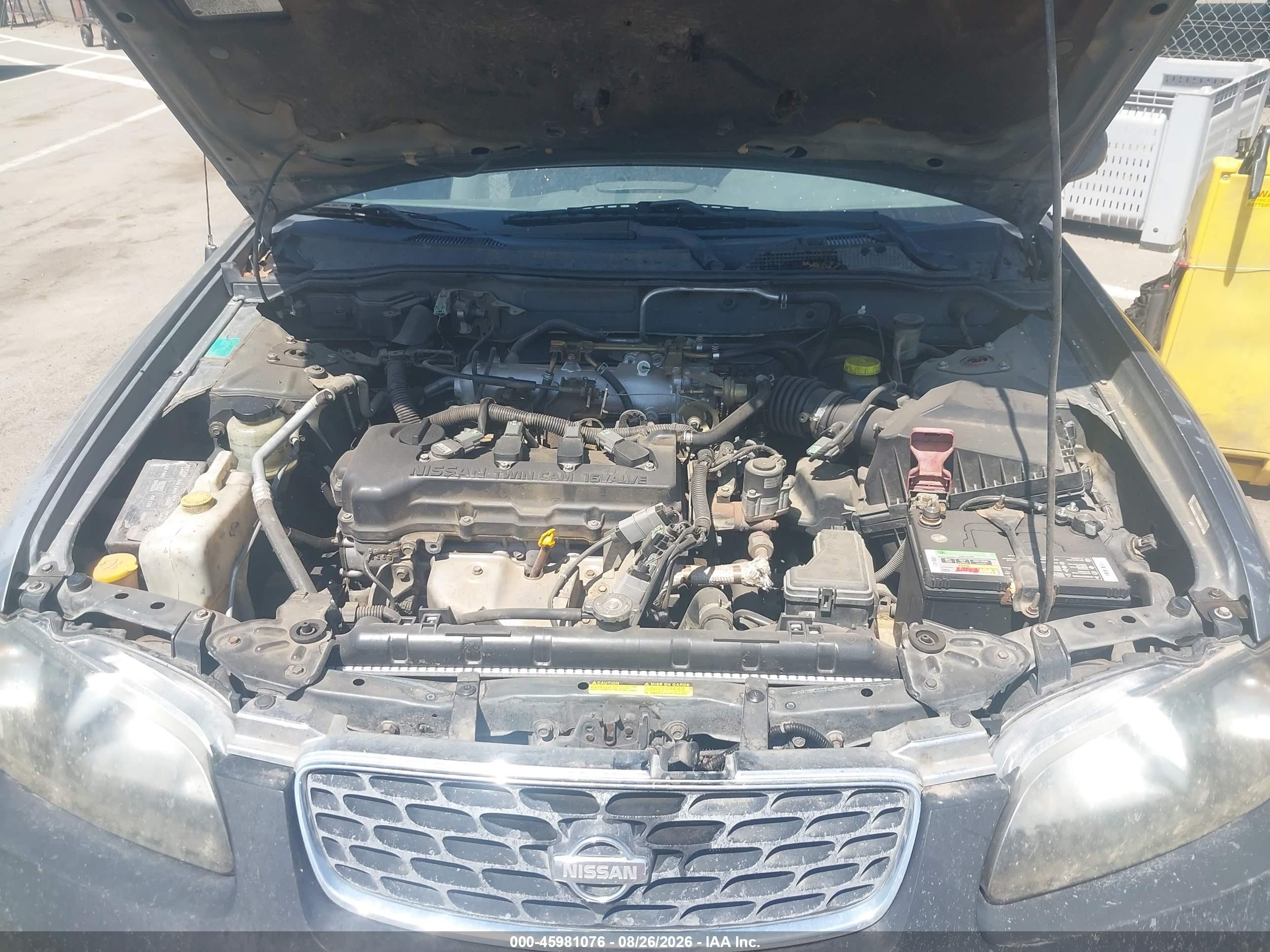 2000 Nissan Sentra Gxe/xe Gray vin: 3N1CB51D6YL328451