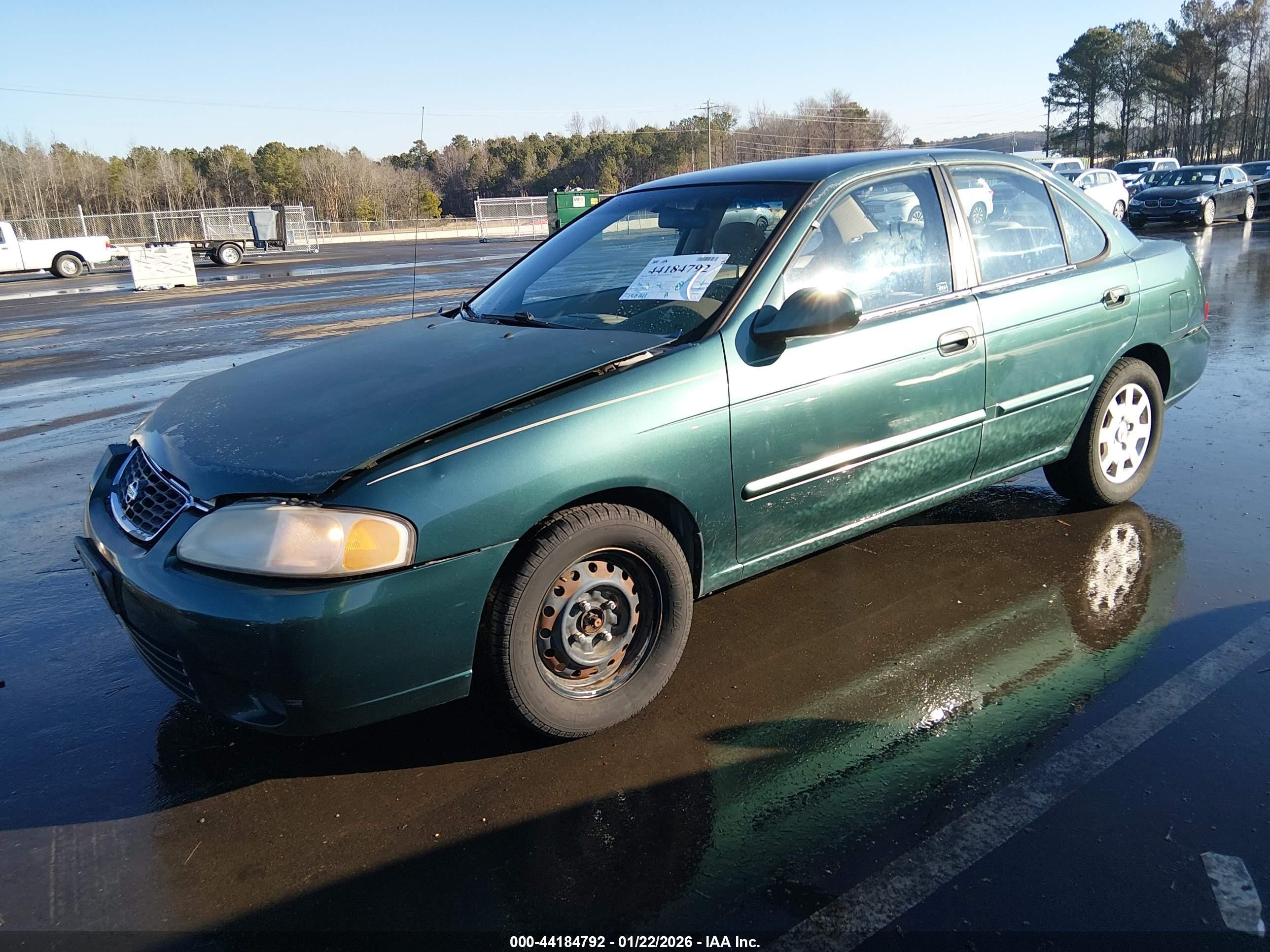 2000 Nissan Sentra Gxe/xe Green vin: 3N1CB51D6YL329079