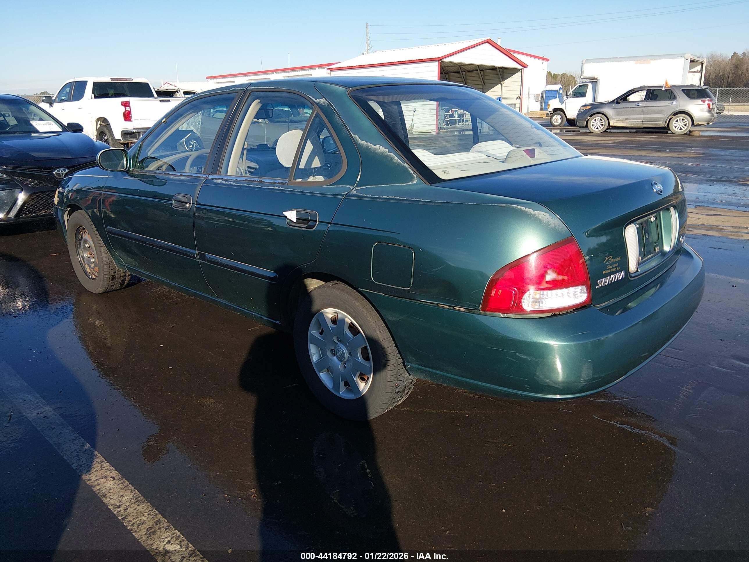 2000 Nissan Sentra Gxe/xe Green vin: 3N1CB51D6YL329079