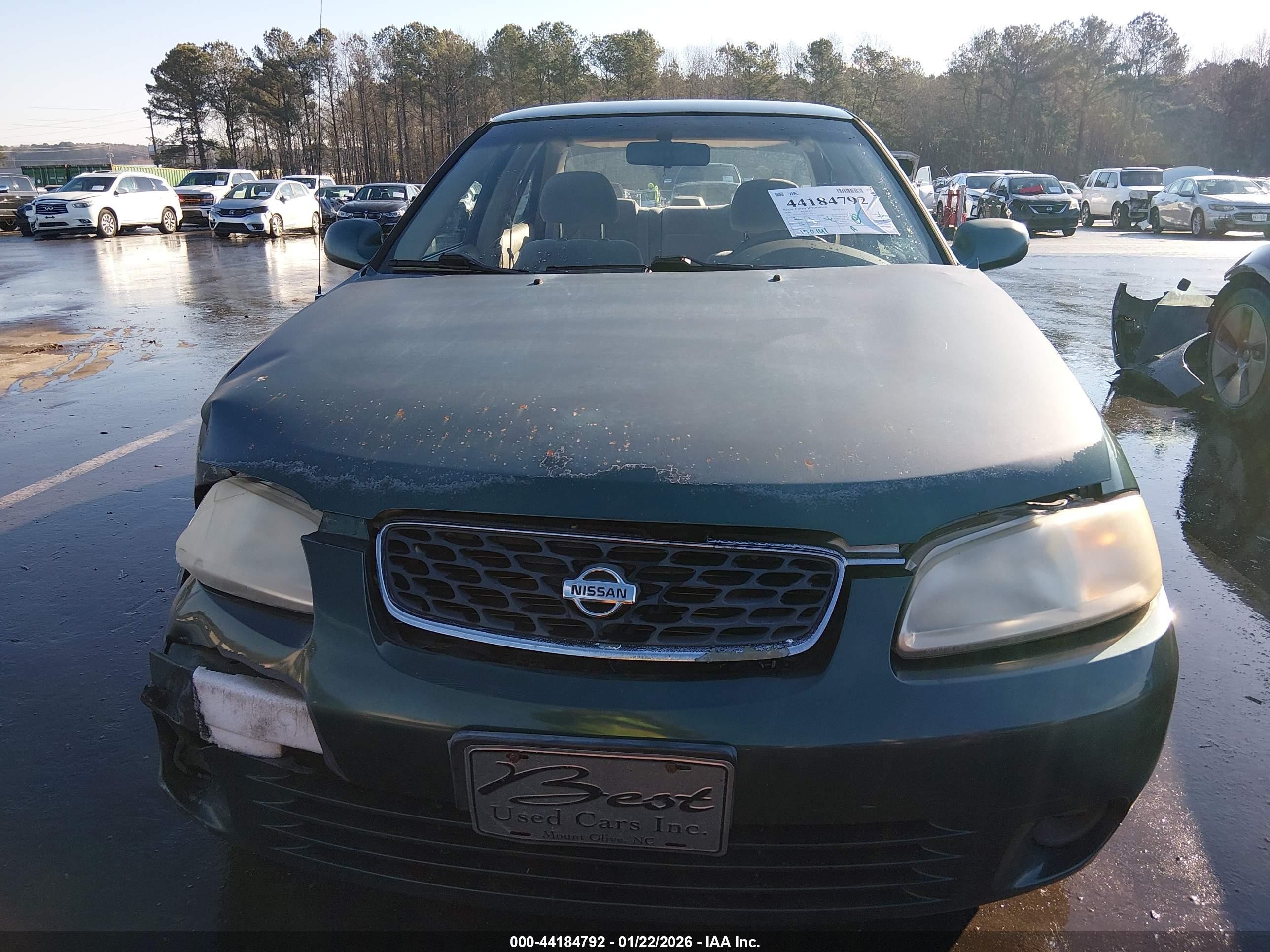 2000 Nissan Sentra Gxe/xe Green vin: 3N1CB51D6YL329079