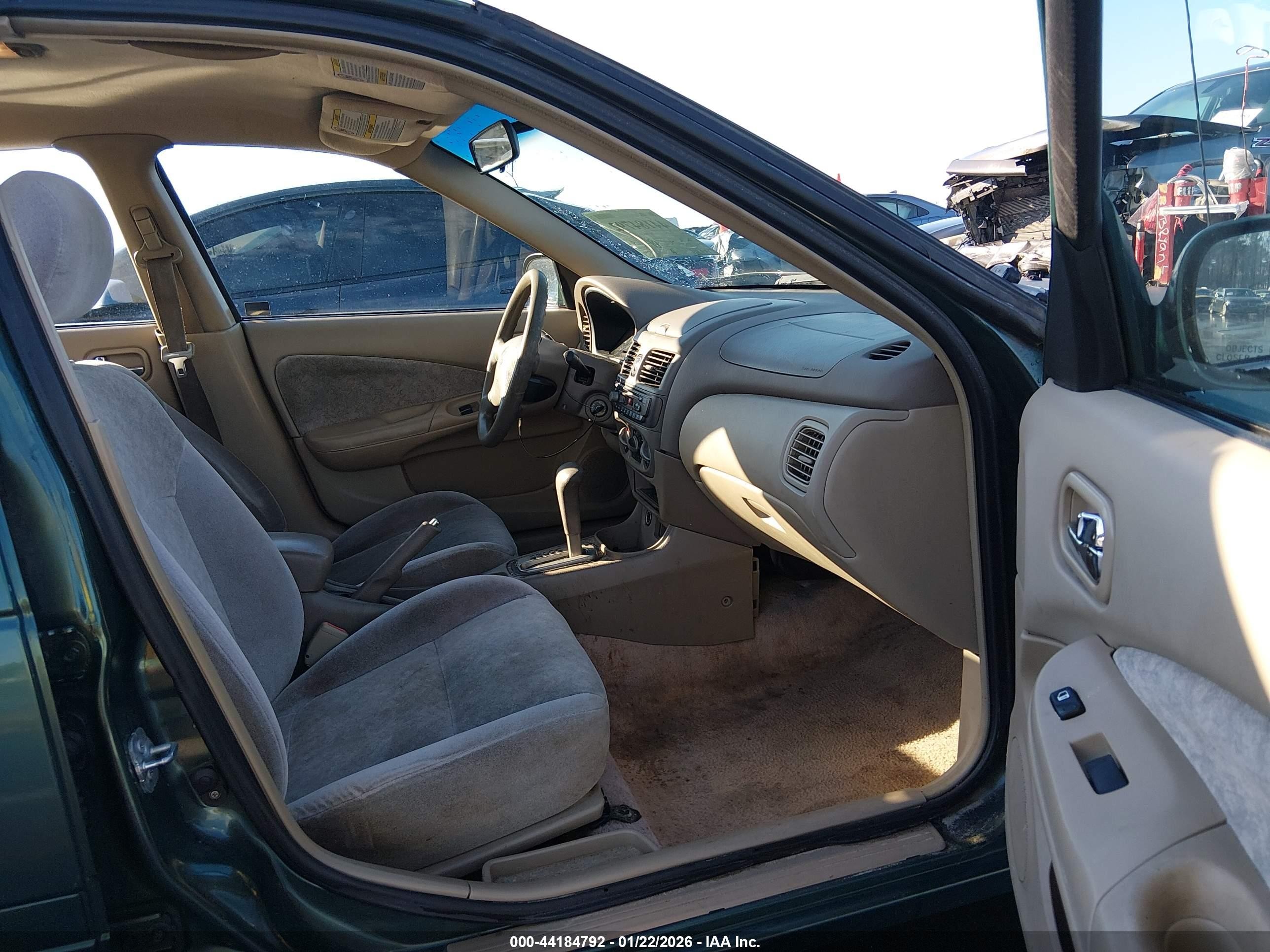 2000 Nissan Sentra Gxe/xe Green vin: 3N1CB51D6YL329079