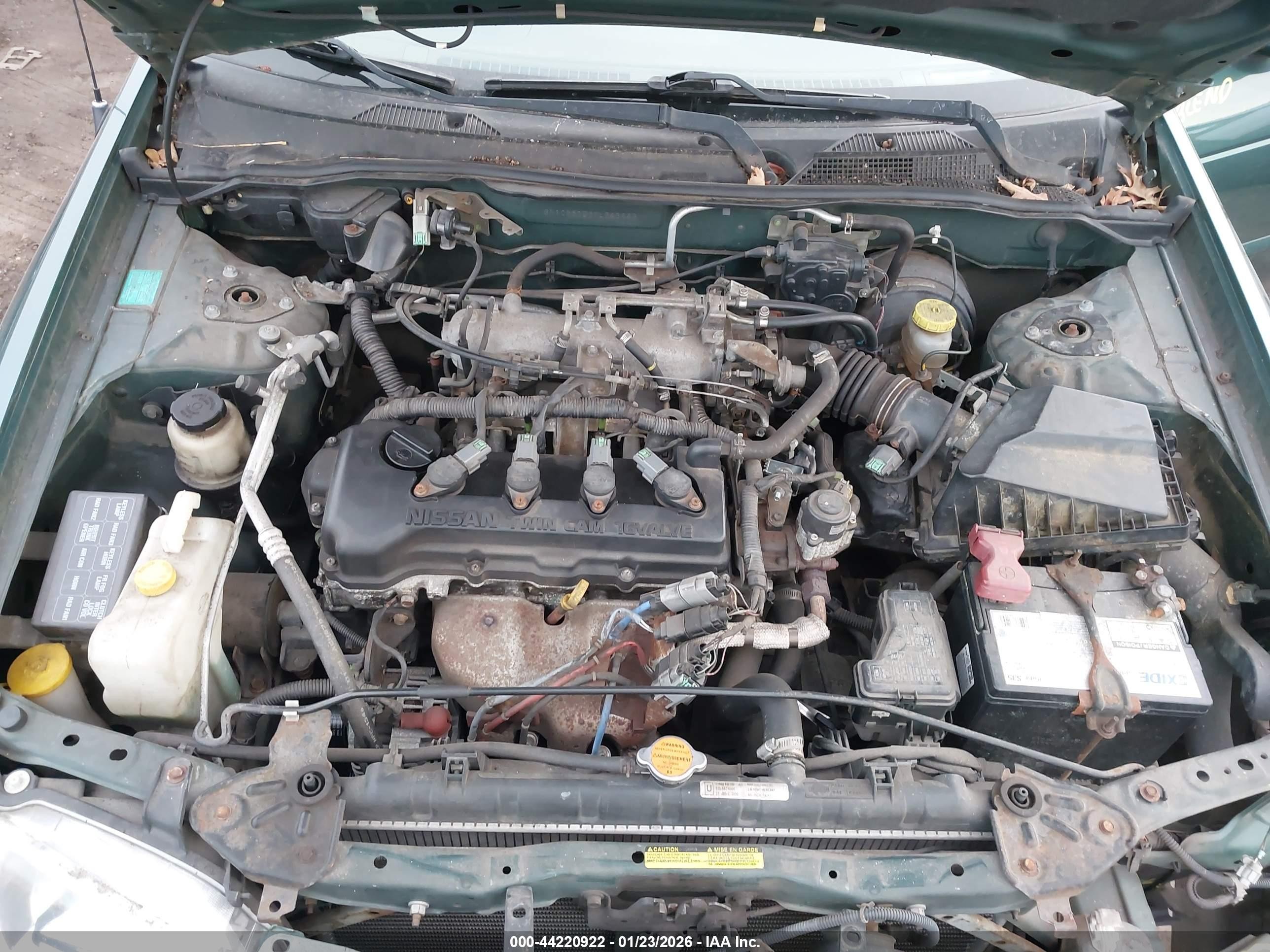 2000 Nissan Sentra Gxe/xe Green vin: 3N1CB51D6YL343449