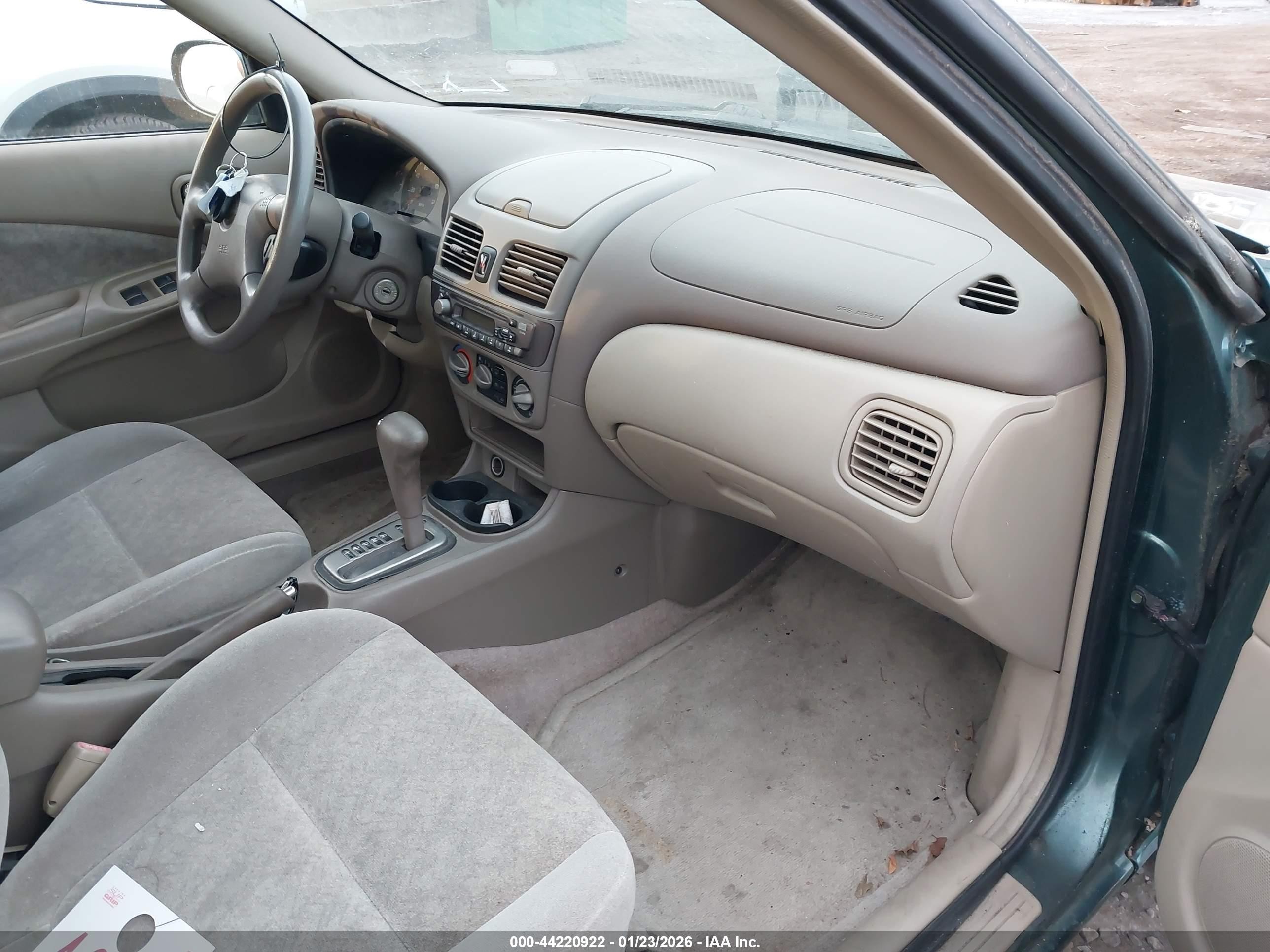 2000 Nissan Sentra Gxe/xe Green vin: 3N1CB51D6YL343449