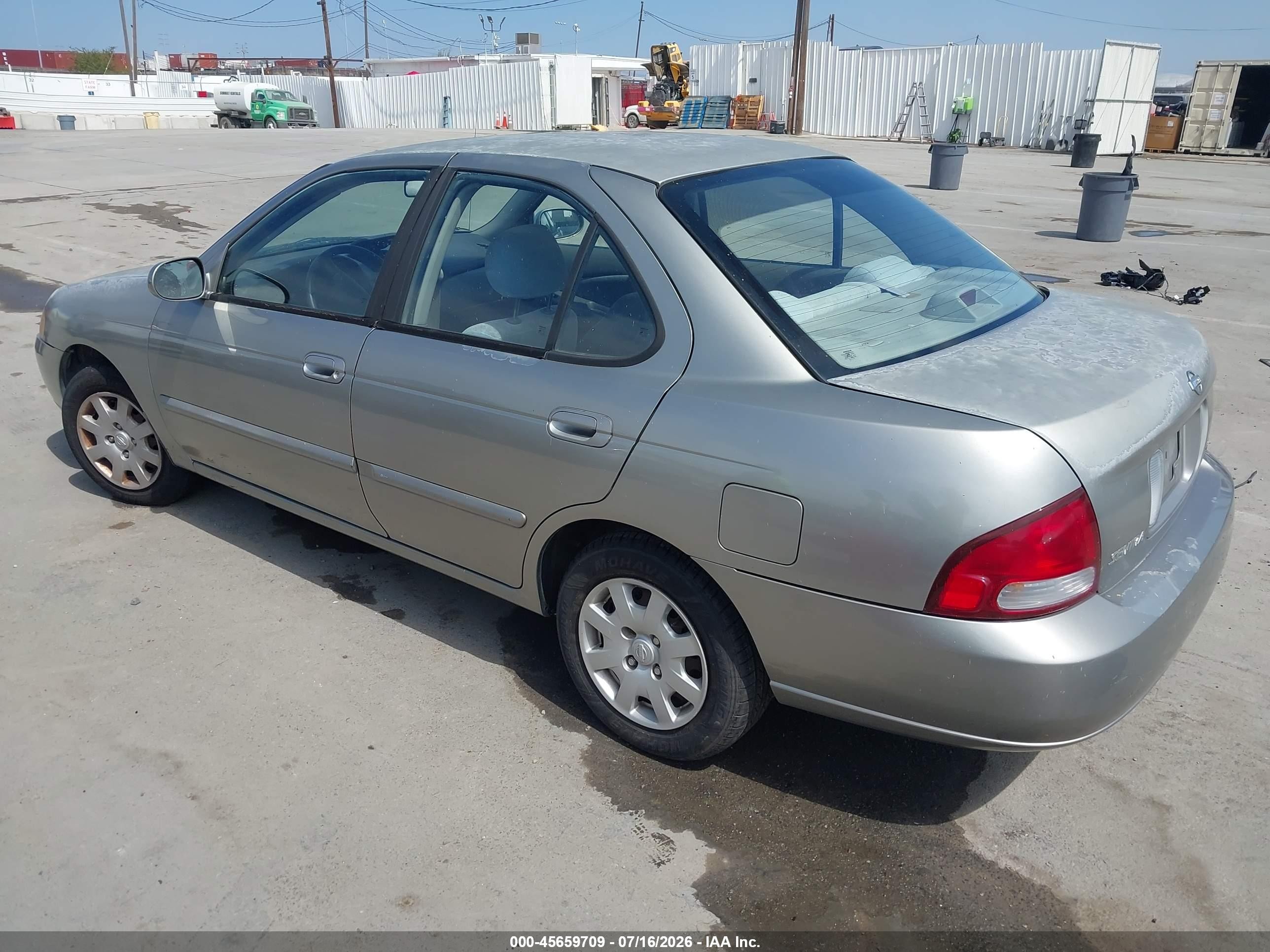 2001 Nissan Sentra Gxe Silver vin: 3N1CB51D71L492300