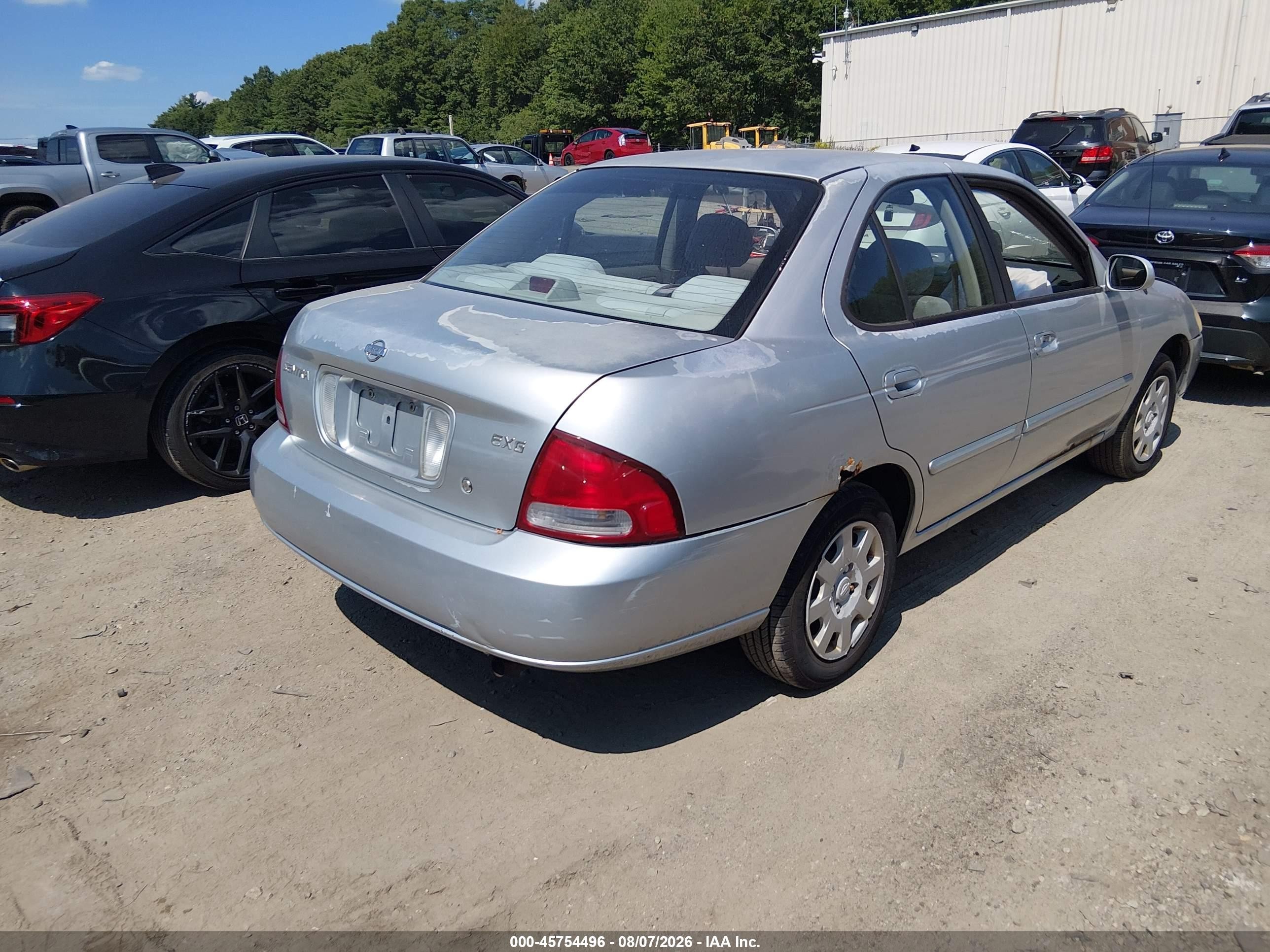 2002 Nissan Sentra Gxe Silver vin: 3N1CB51D72L591040