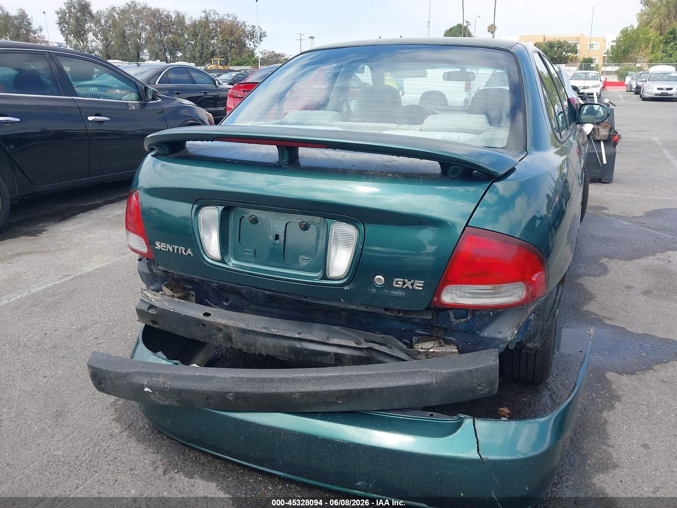 2003 Nissan Sentra Gxe/xe Green vin: 3N1CB51D73L703949