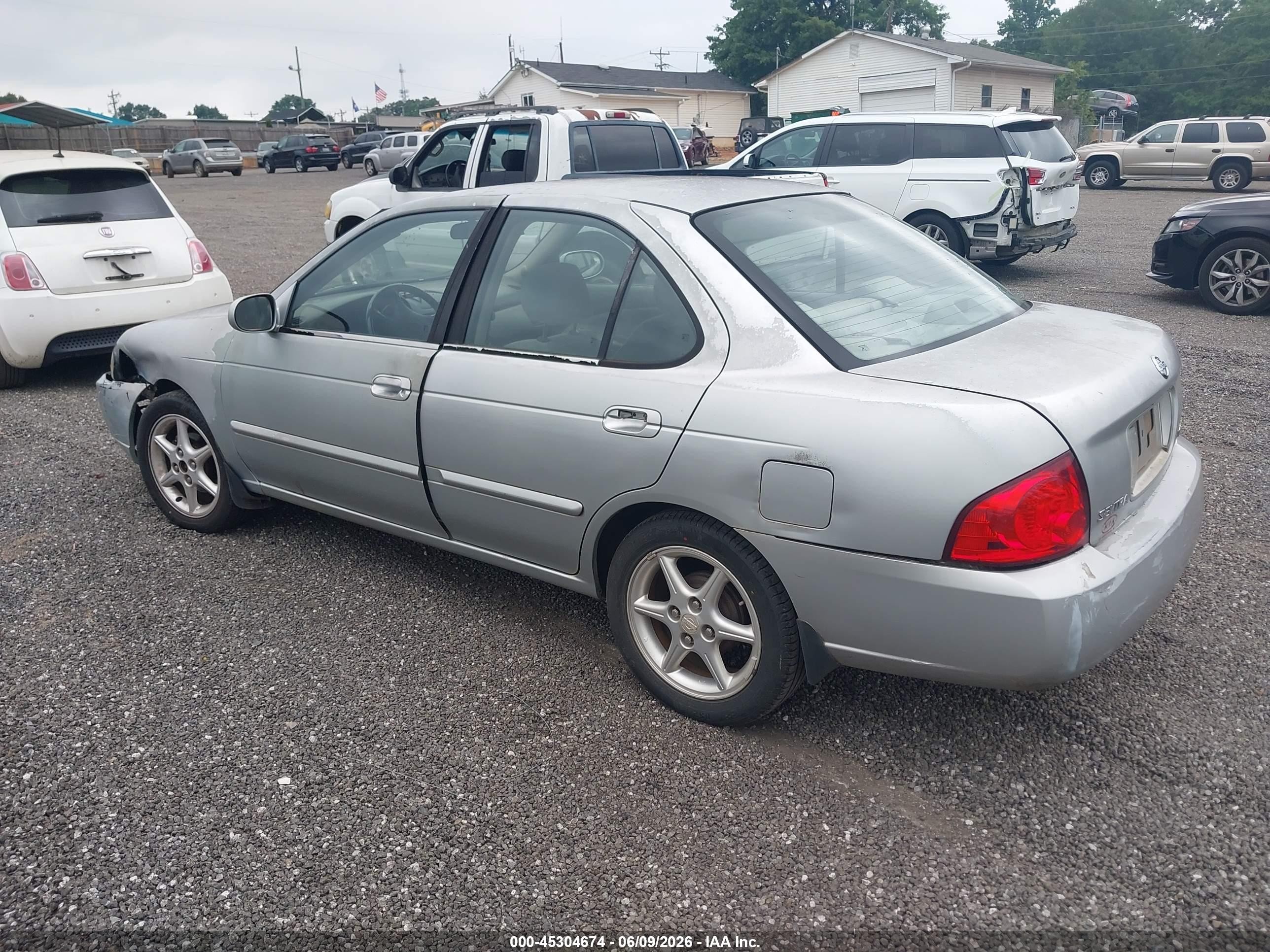 2004 Nissan Sentra 1.8s Silver vin: 3N1CB51D74L489546