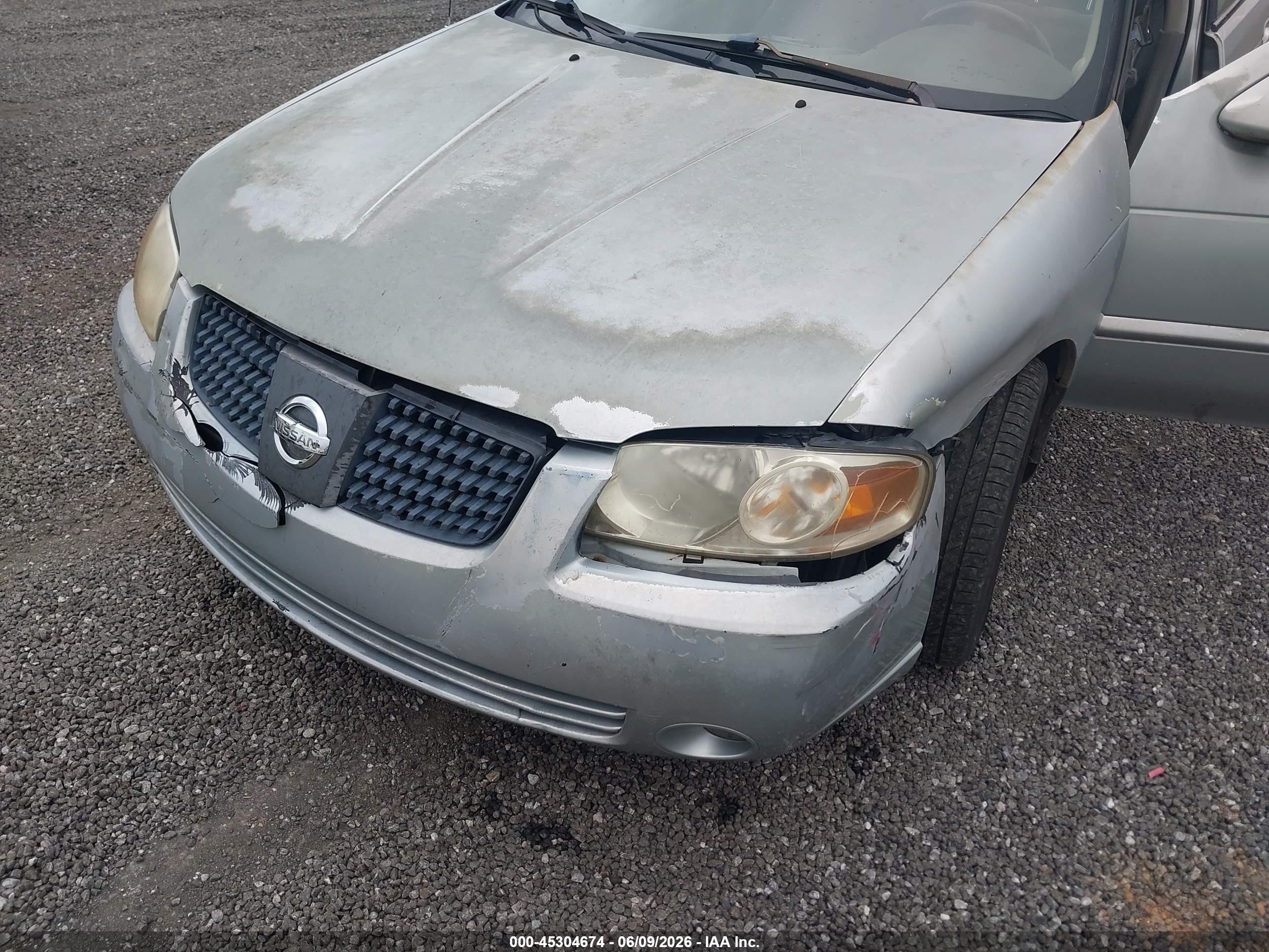2004 Nissan Sentra 1.8s Silver vin: 3N1CB51D74L489546