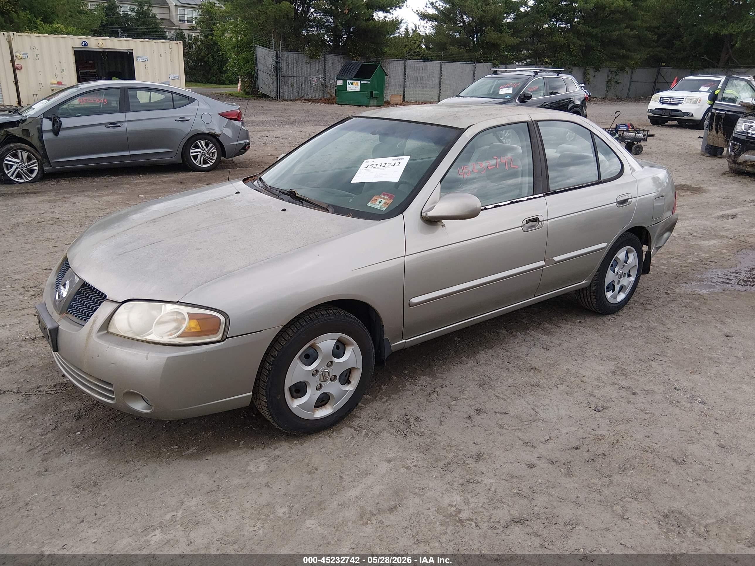 2004 Nissan Sentra 1.8s Tan vin: 3N1CB51D74L850855