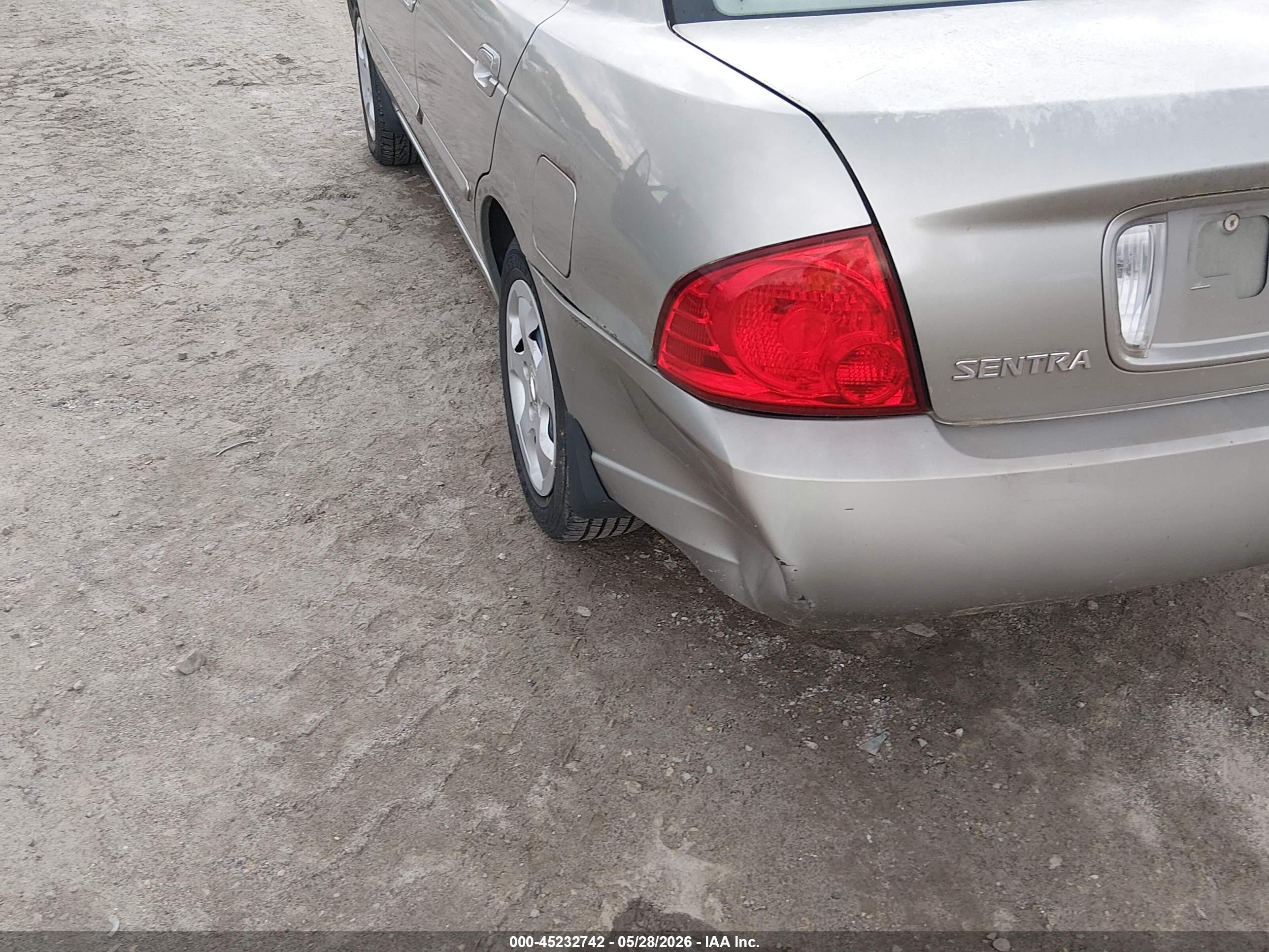 2004 Nissan Sentra 1.8s Tan vin: 3N1CB51D74L850855