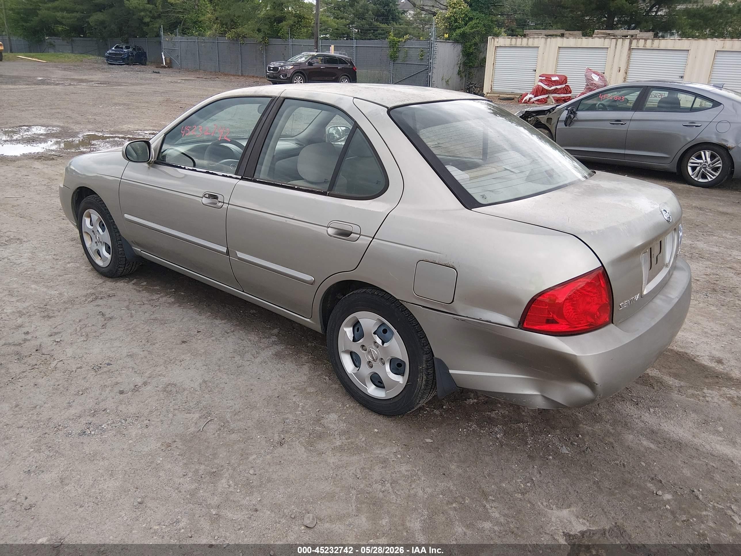 2004 Nissan Sentra 1.8s Tan vin: 3N1CB51D74L850855