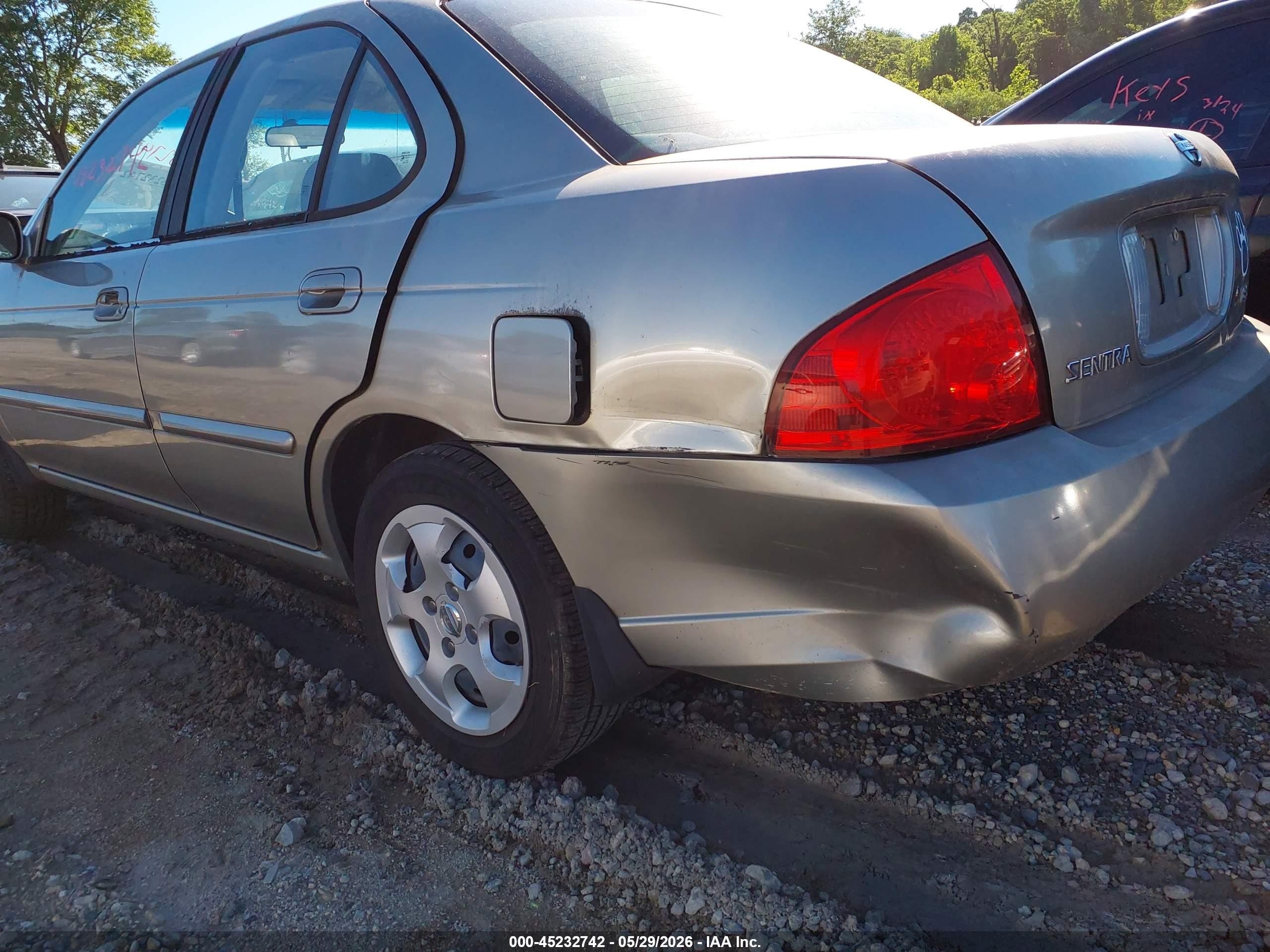 2004 Nissan Sentra 1.8s Tan vin: 3N1CB51D74L850855