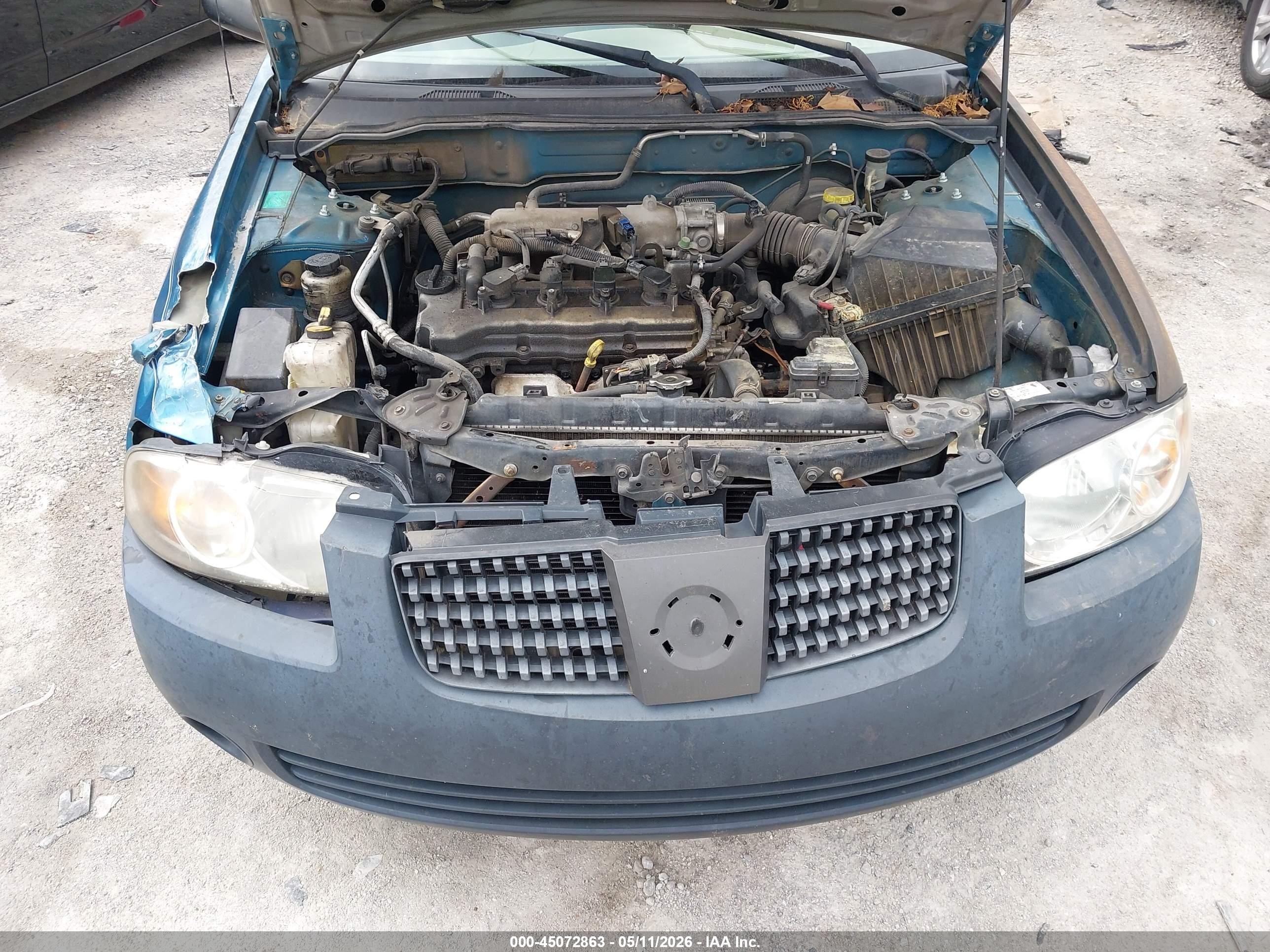 2004 Nissan Sentra 1.8 Light Blue vin: 3N1CB51D74L902937