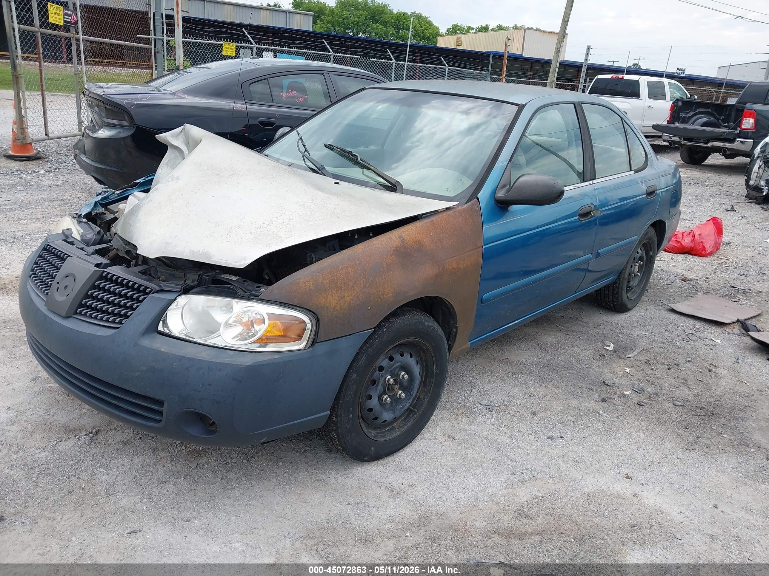 2004 Nissan Sentra 1.8 Light Blue vin: 3N1CB51D74L902937