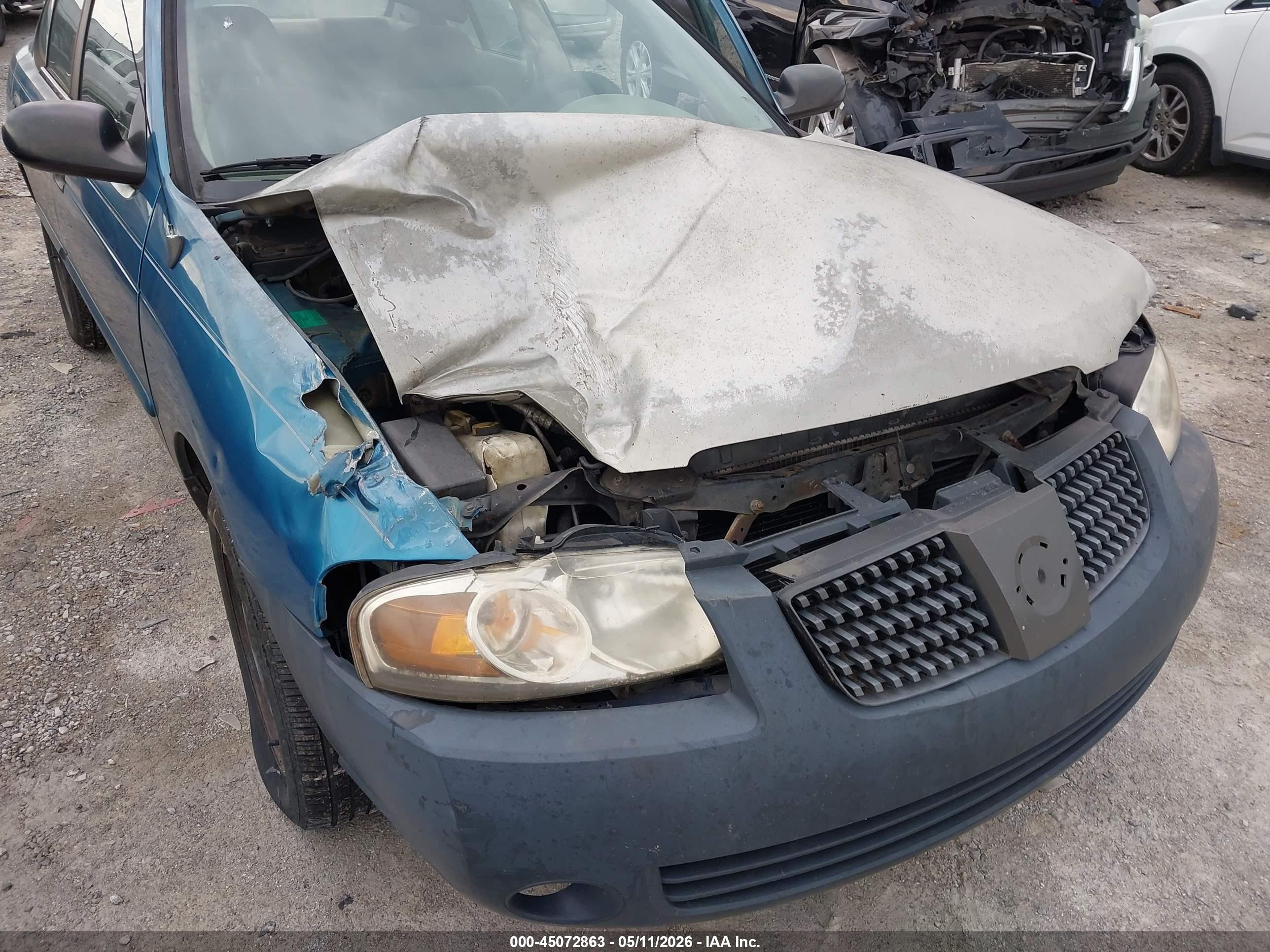 2004 Nissan Sentra 1.8 Light Blue vin: 3N1CB51D74L902937