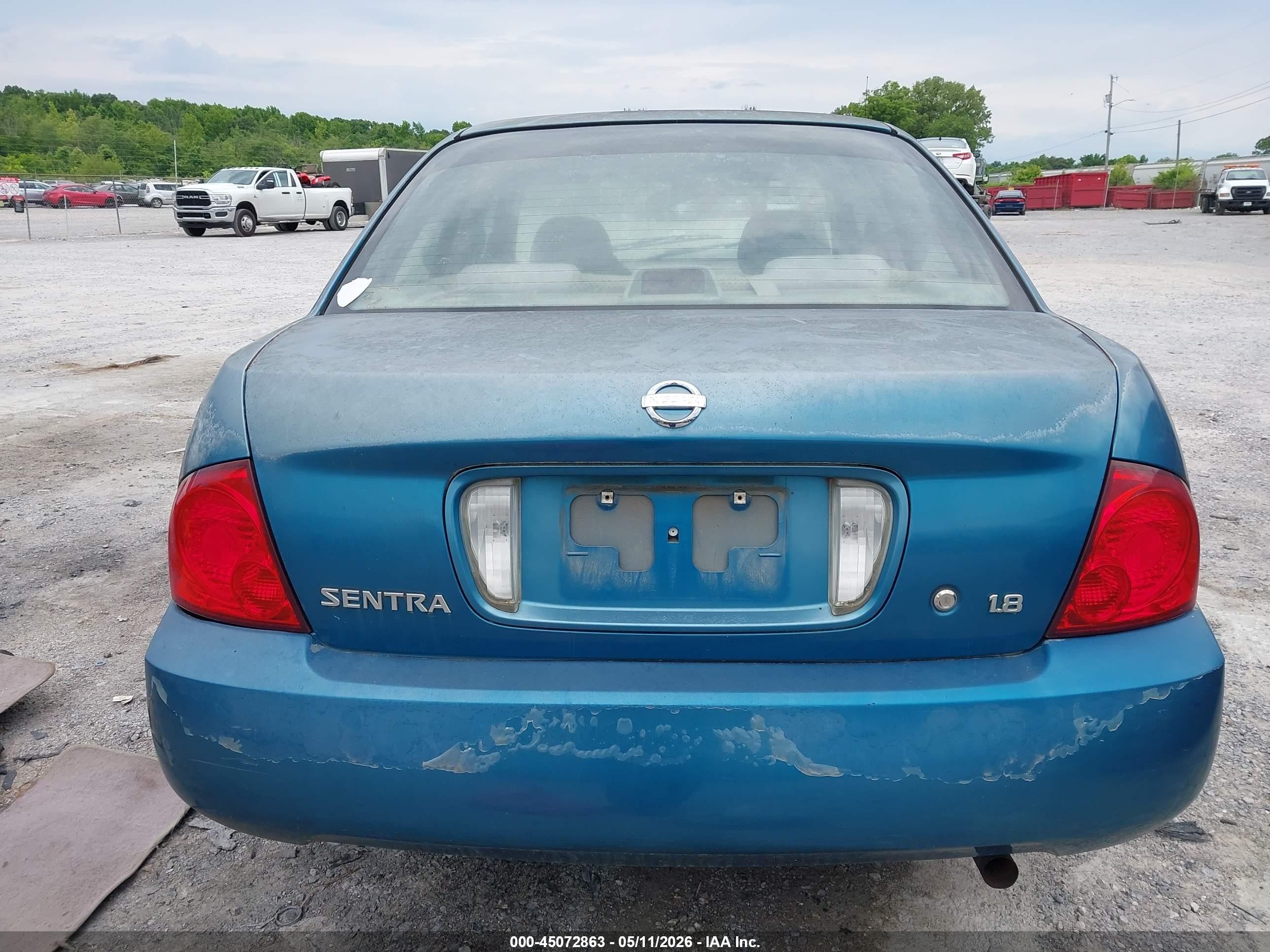 2004 Nissan Sentra 1.8 Light Blue vin: 3N1CB51D74L902937