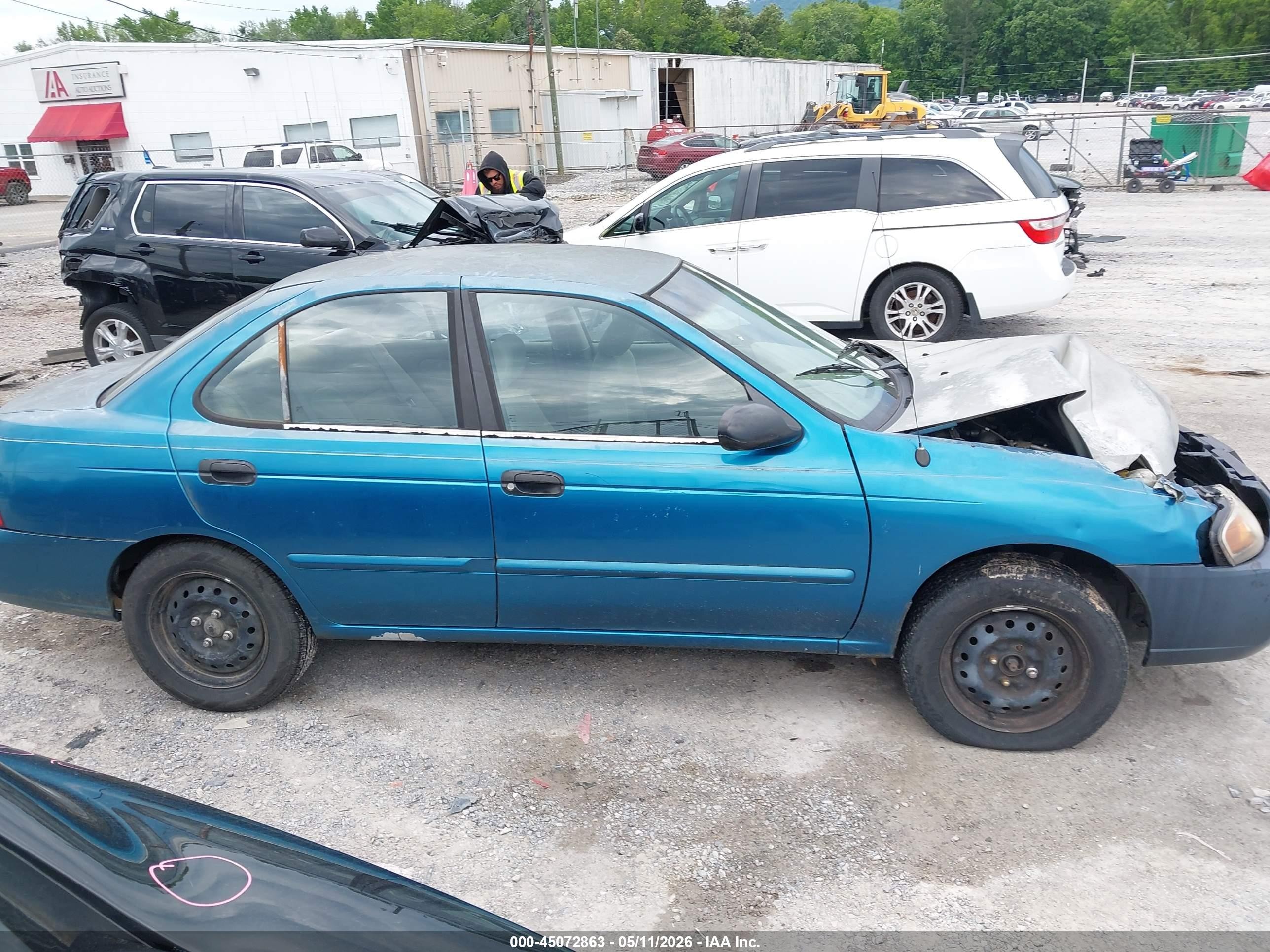 2004 Nissan Sentra 1.8 Light Blue vin: 3N1CB51D74L902937