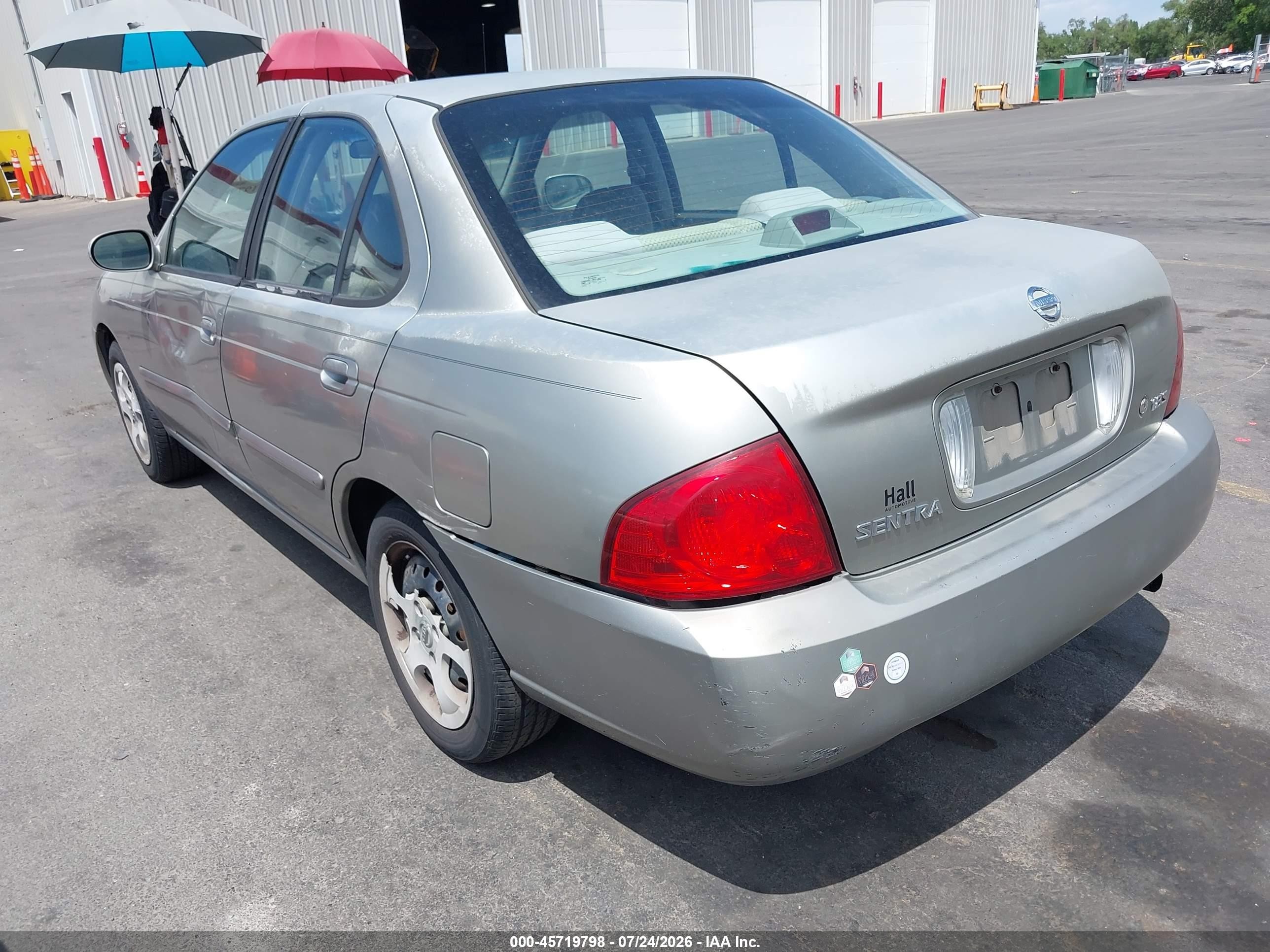 2004 Nissan Sentra 1.8s Серебряный vin: 3N1CB51D74L915266