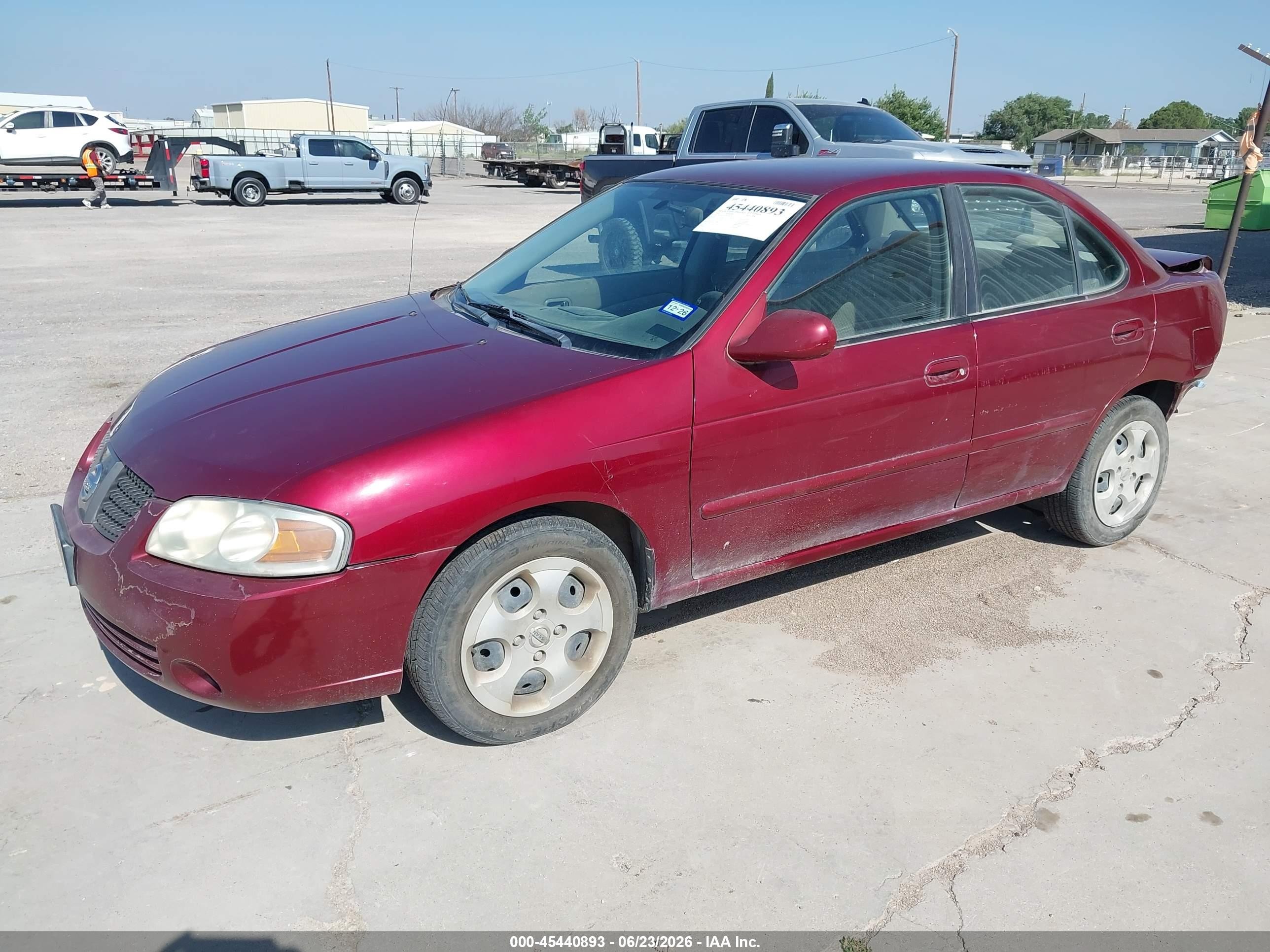 2005 Nissan Sentra 1.8s Red vin: 3N1CB51D75L473199