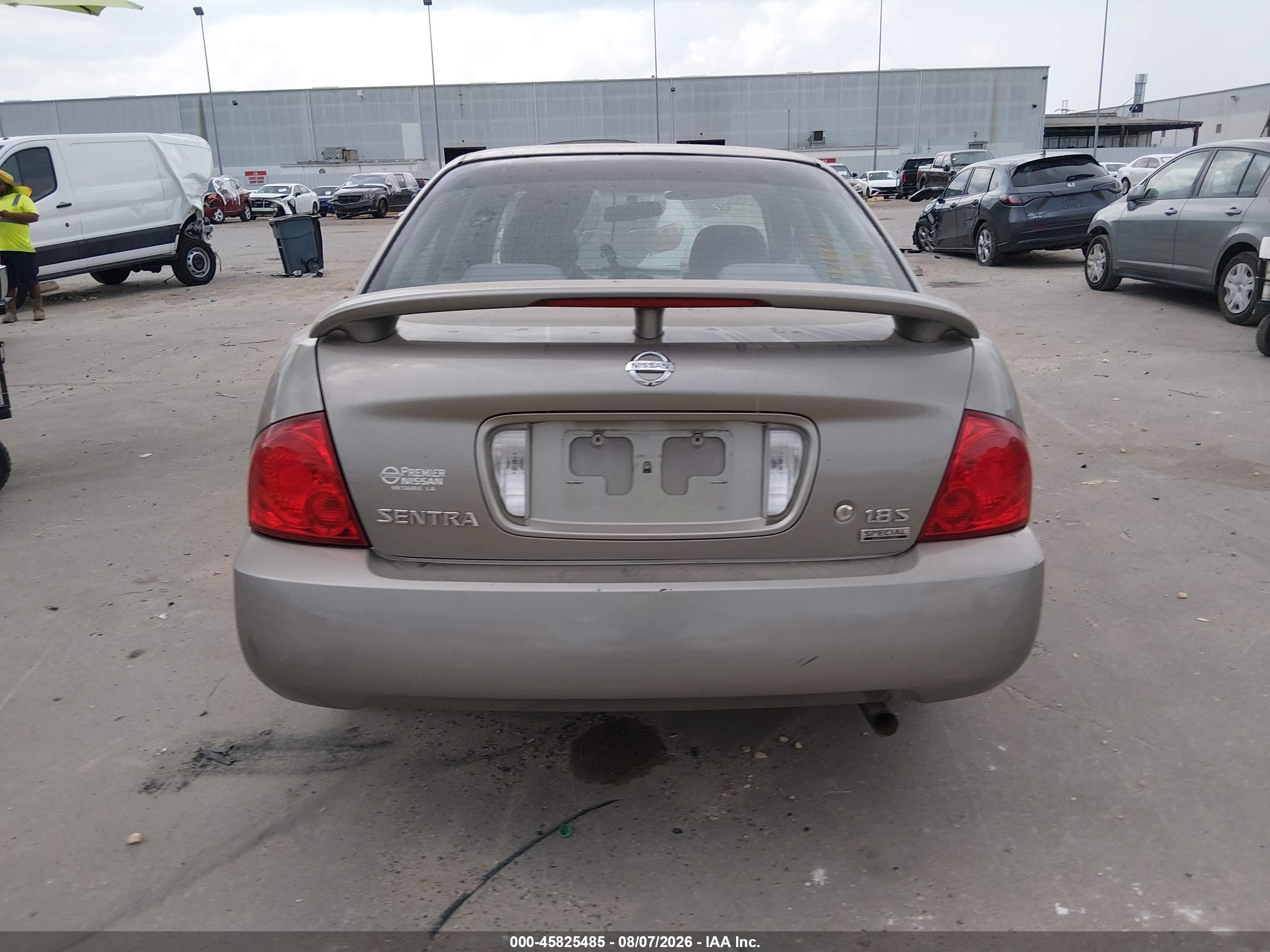 2006 Nissan Sentra 1.8s Gray vin: 3N1CB51D76L495740