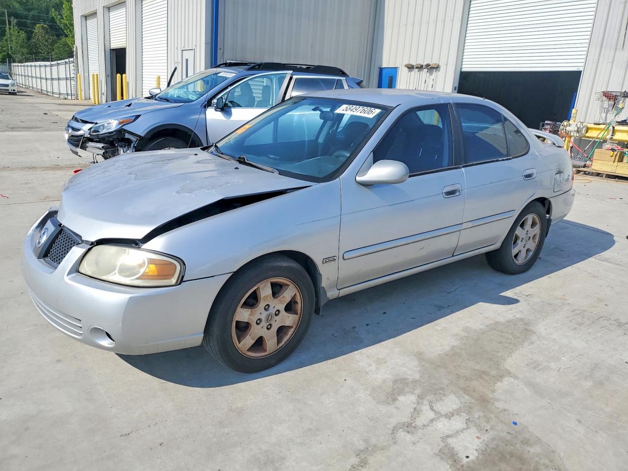 2006 Nissan Sentra 1.8 Silver vin: 3N1CB51D76L506106