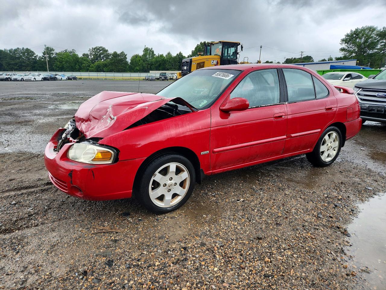 2006 Nissan Sentra 1.8 Red vin: 3N1CB51D76L542104