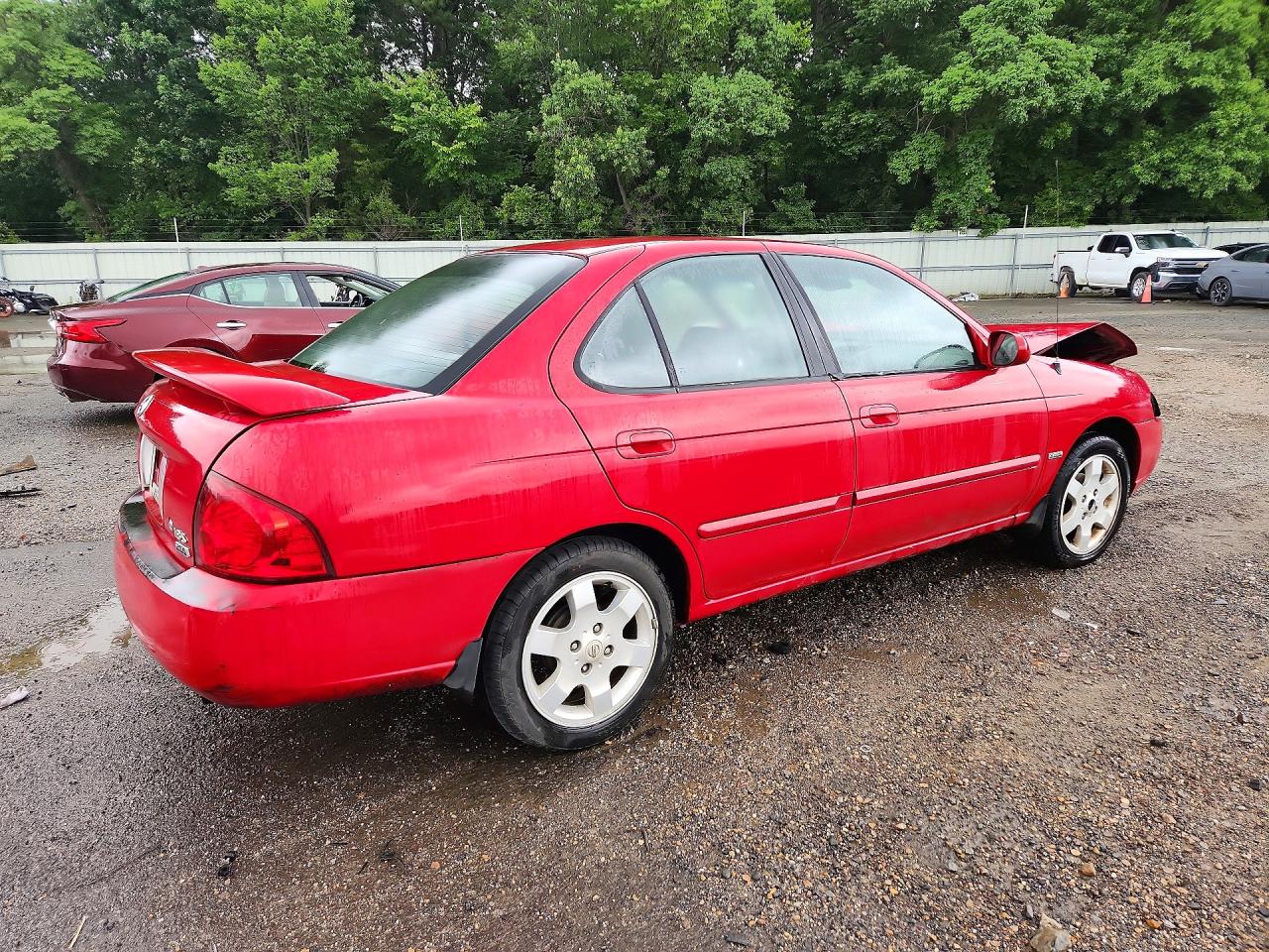 2006 Nissan Sentra 1.8 Red vin: 3N1CB51D76L542104
