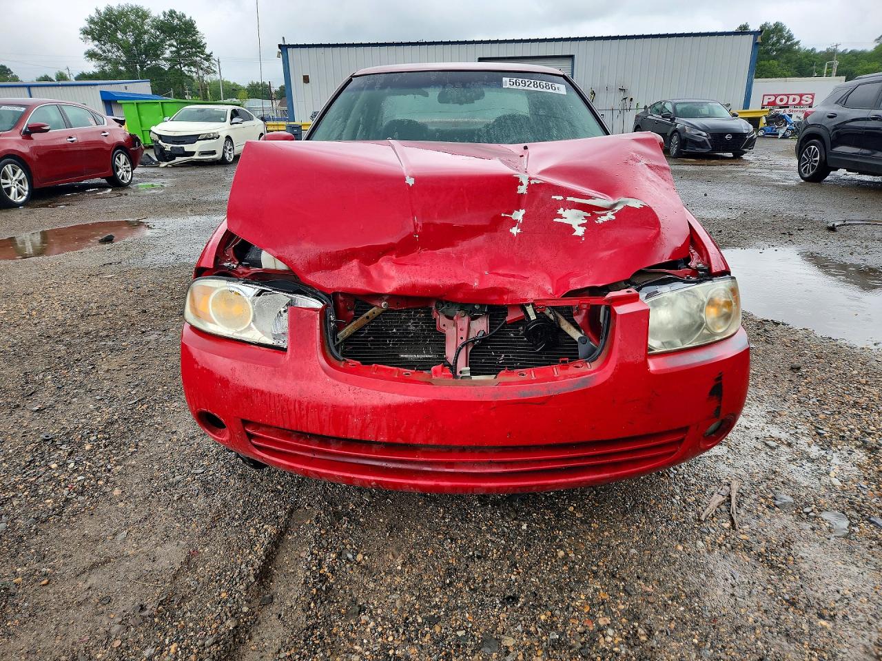 2006 Nissan Sentra 1.8 Red vin: 3N1CB51D76L542104