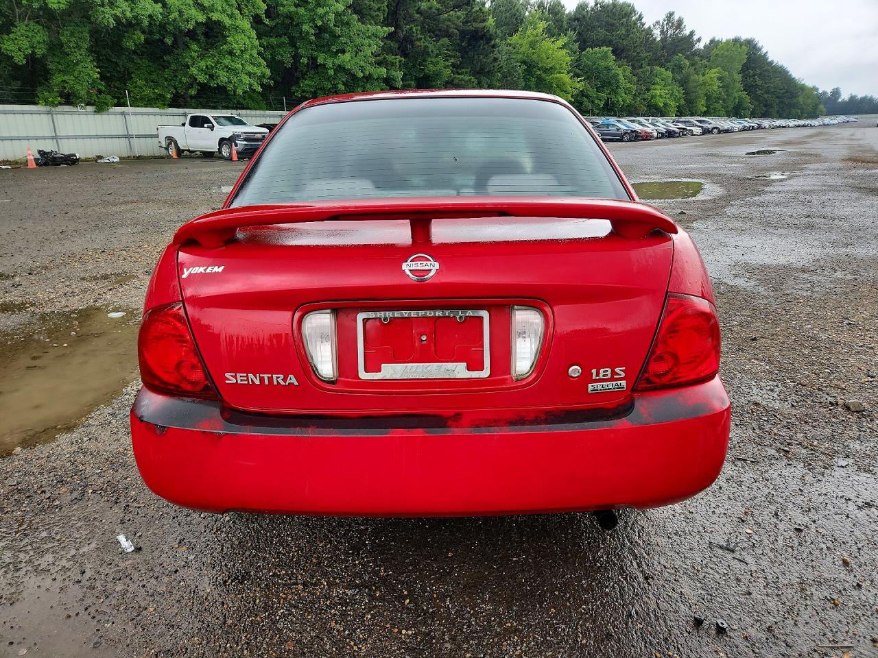 2006 Nissan Sentra 1.8 Red vin: 3N1CB51D76L542104