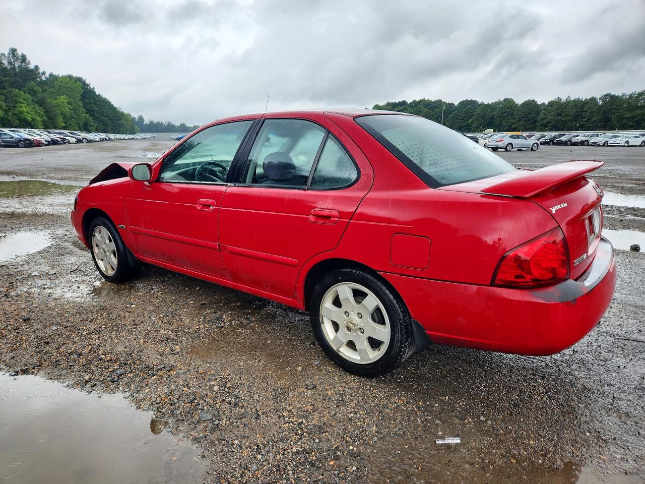 2006 Nissan Sentra 1.8 Red vin: 3N1CB51D76L542104