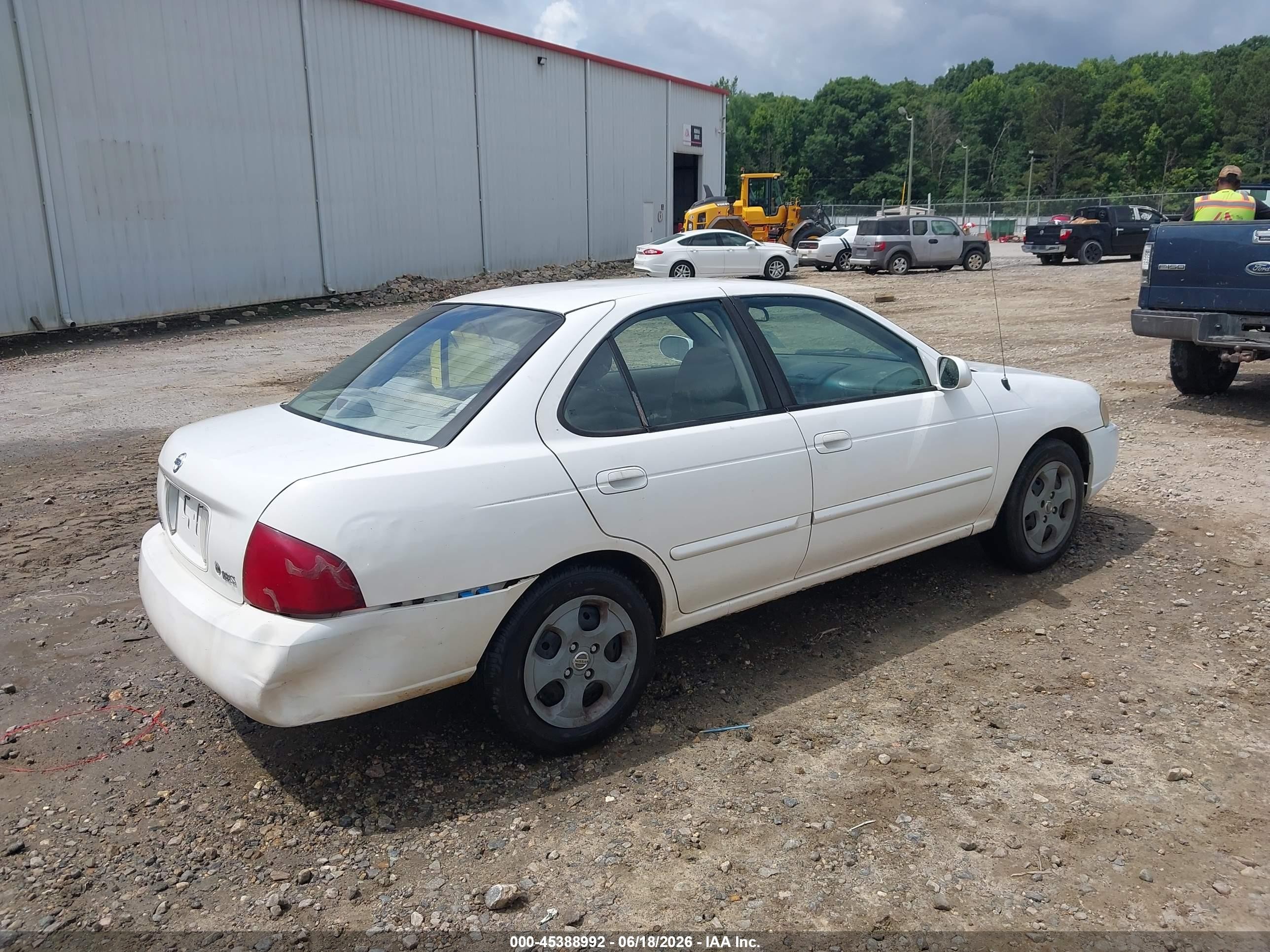 2006 Nissan Sentra 1.8s White vin: 3N1CB51D76L559212