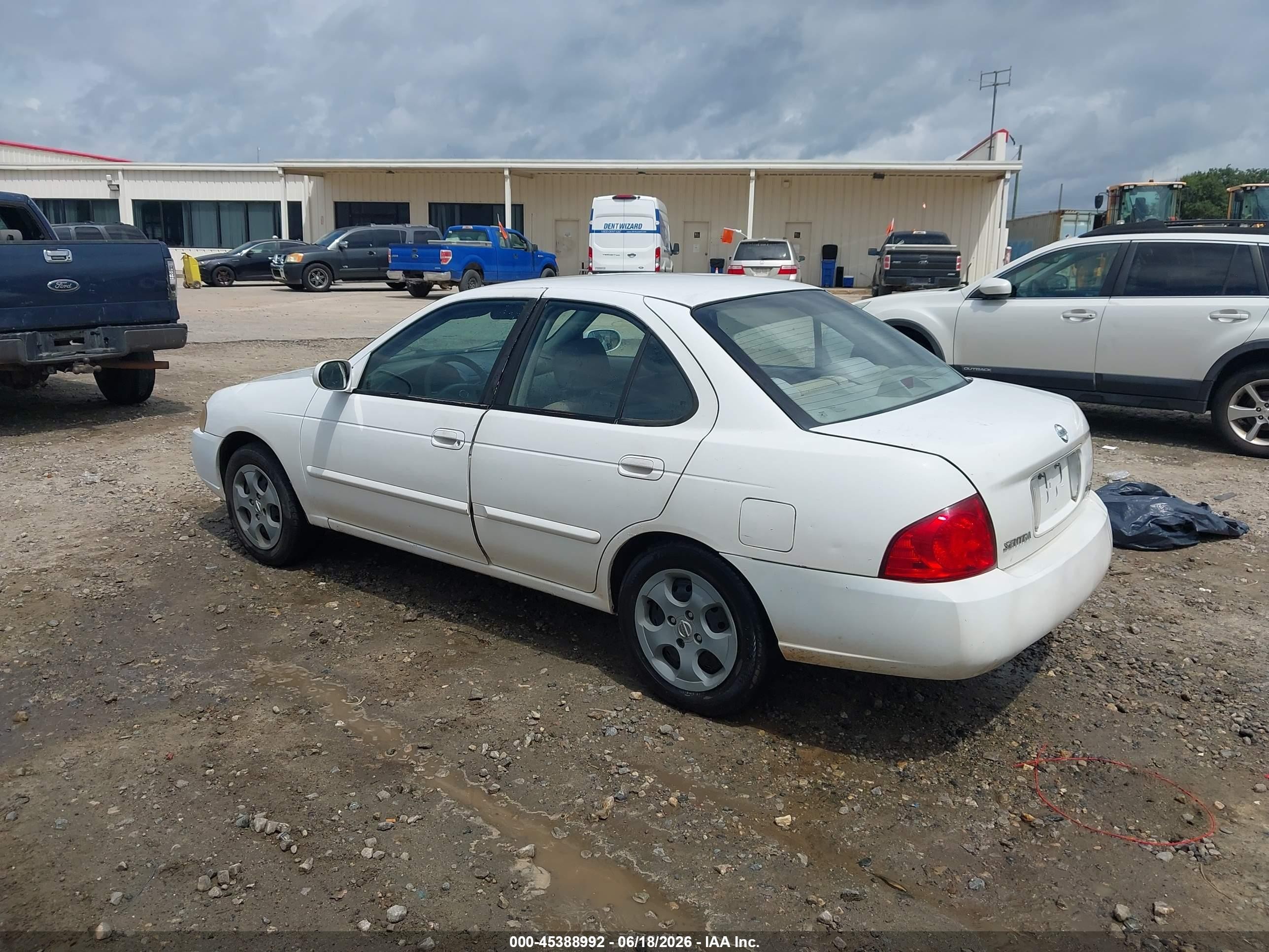 2006 Nissan Sentra 1.8s White vin: 3N1CB51D76L559212
