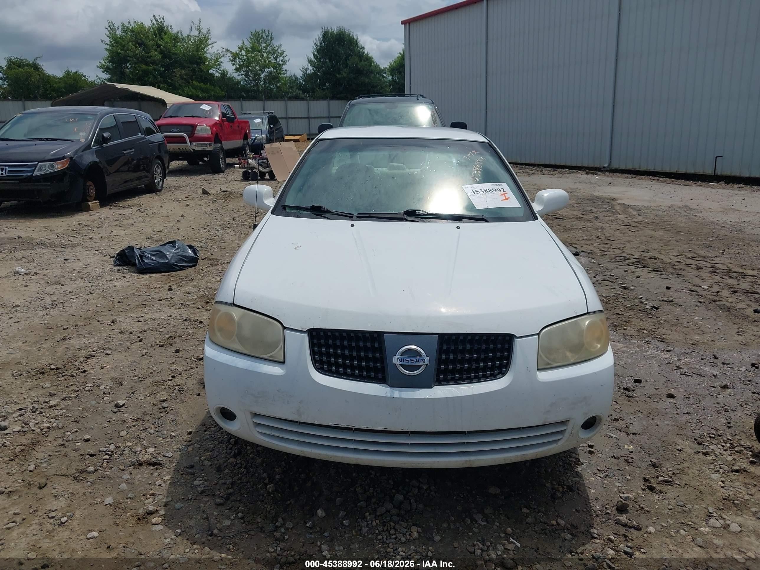 2006 Nissan Sentra 1.8s White vin: 3N1CB51D76L559212