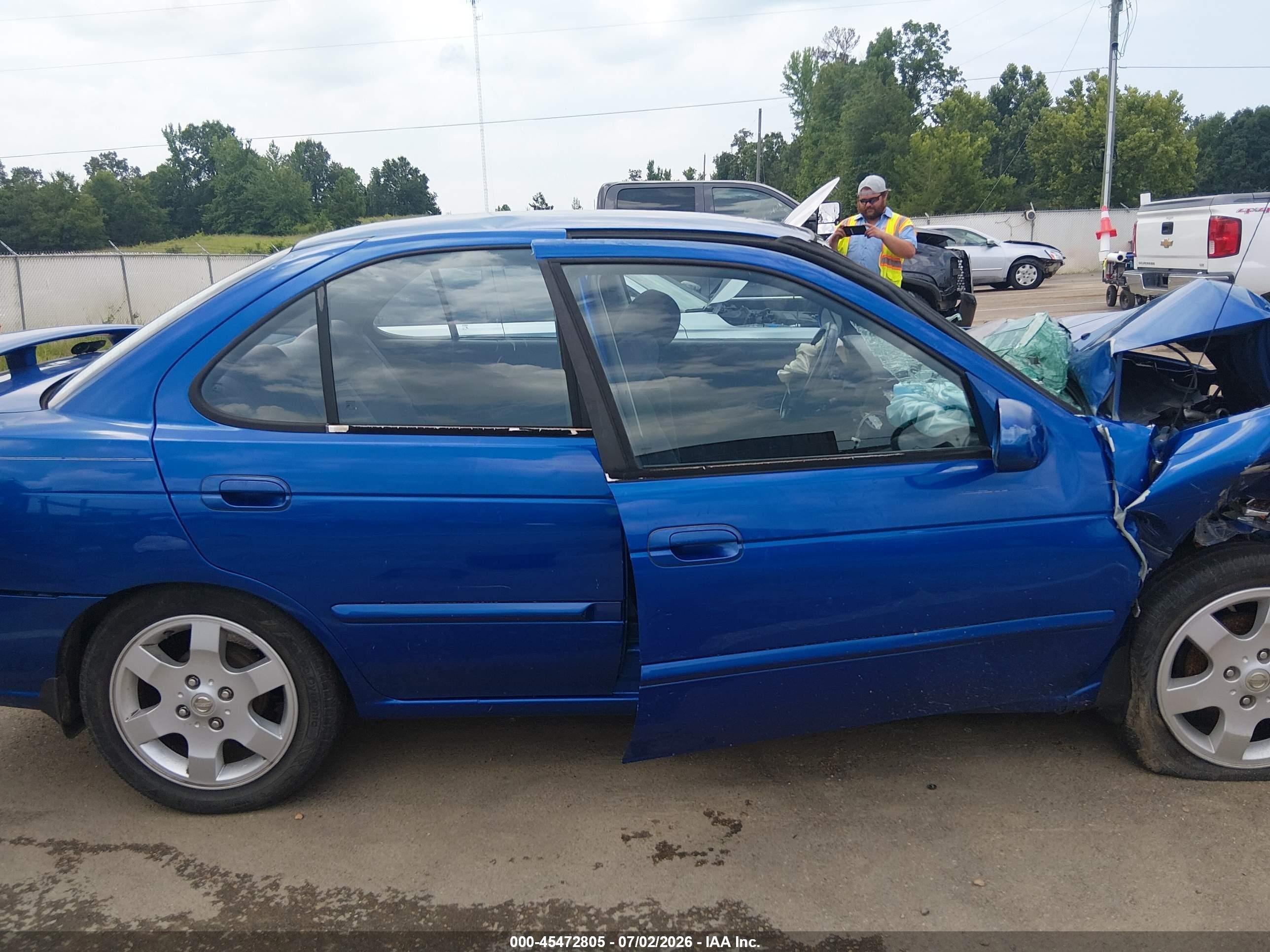 2006 Nissan Sentra 1.8s Blue vin: 3N1CB51D76L587074