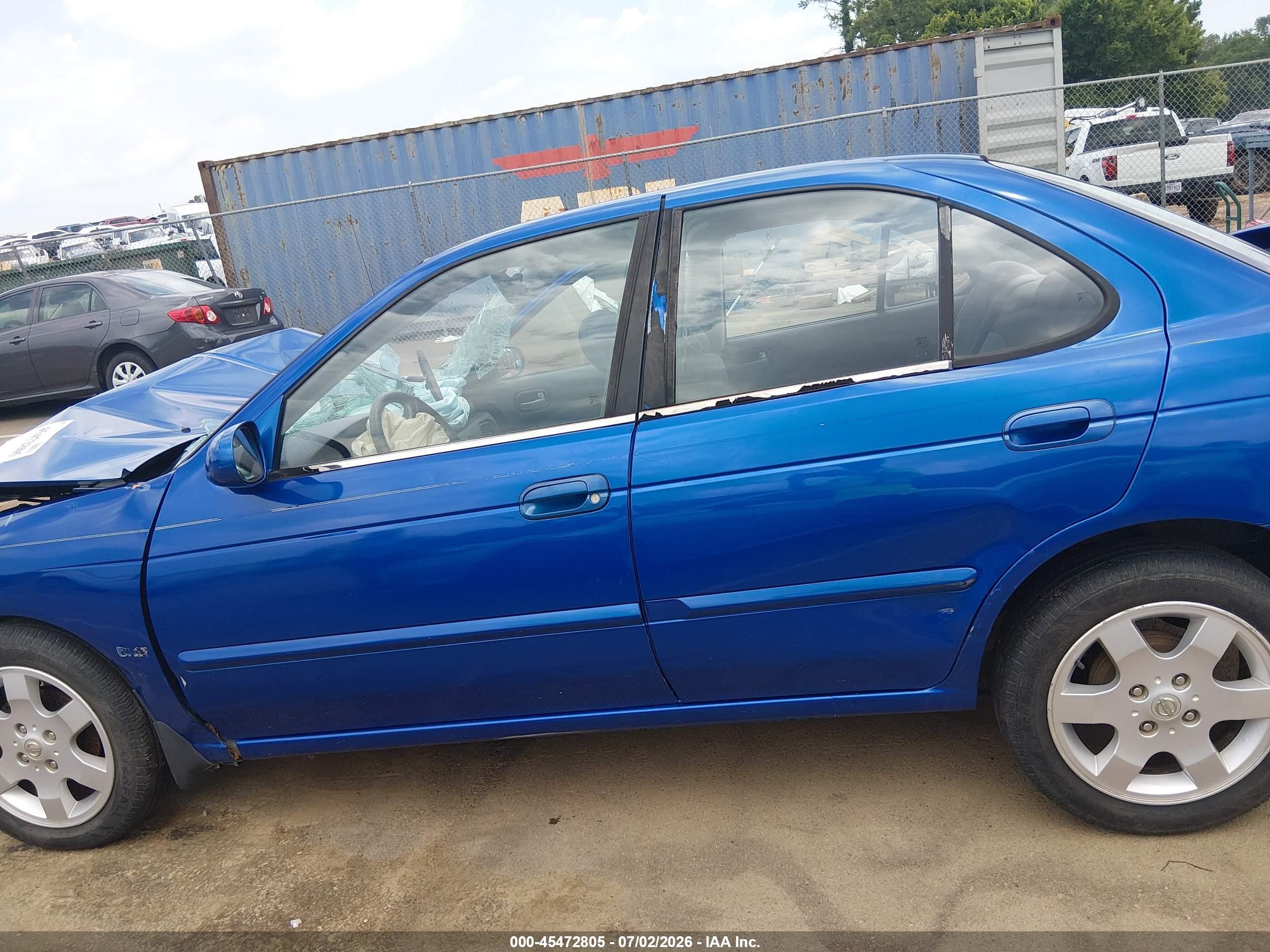 2006 Nissan Sentra 1.8s Blue vin: 3N1CB51D76L587074