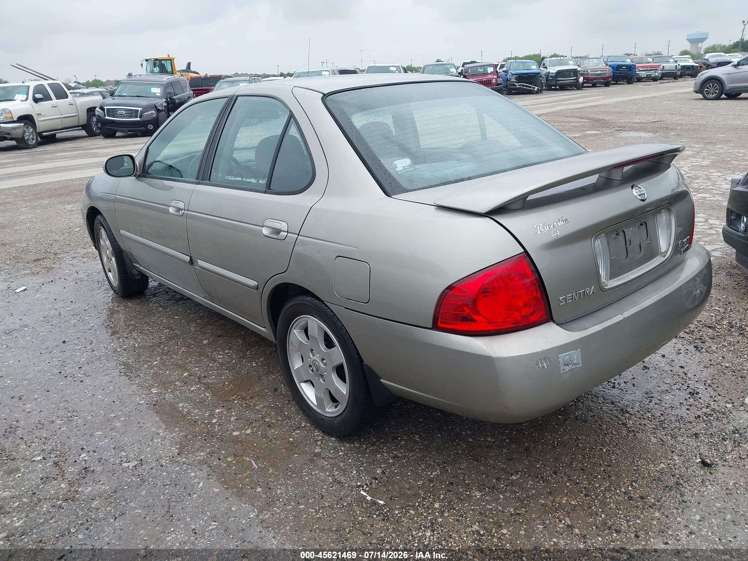 2006 Nissan Sentra 1.8s Beige vin: 3N1CB51D76L629954
