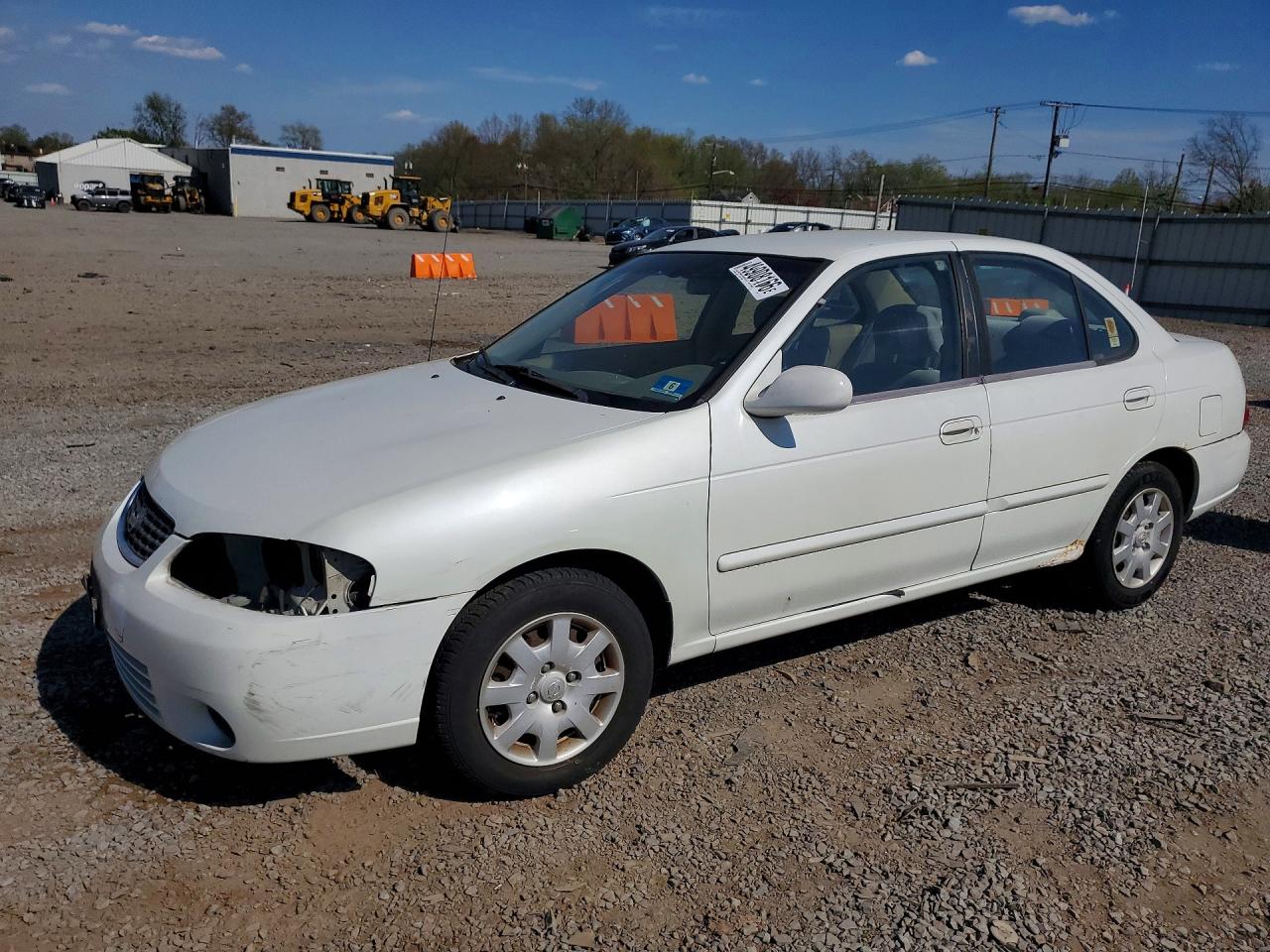 2000 Niss Sentra White vin: 3N1CB51D7YL320701