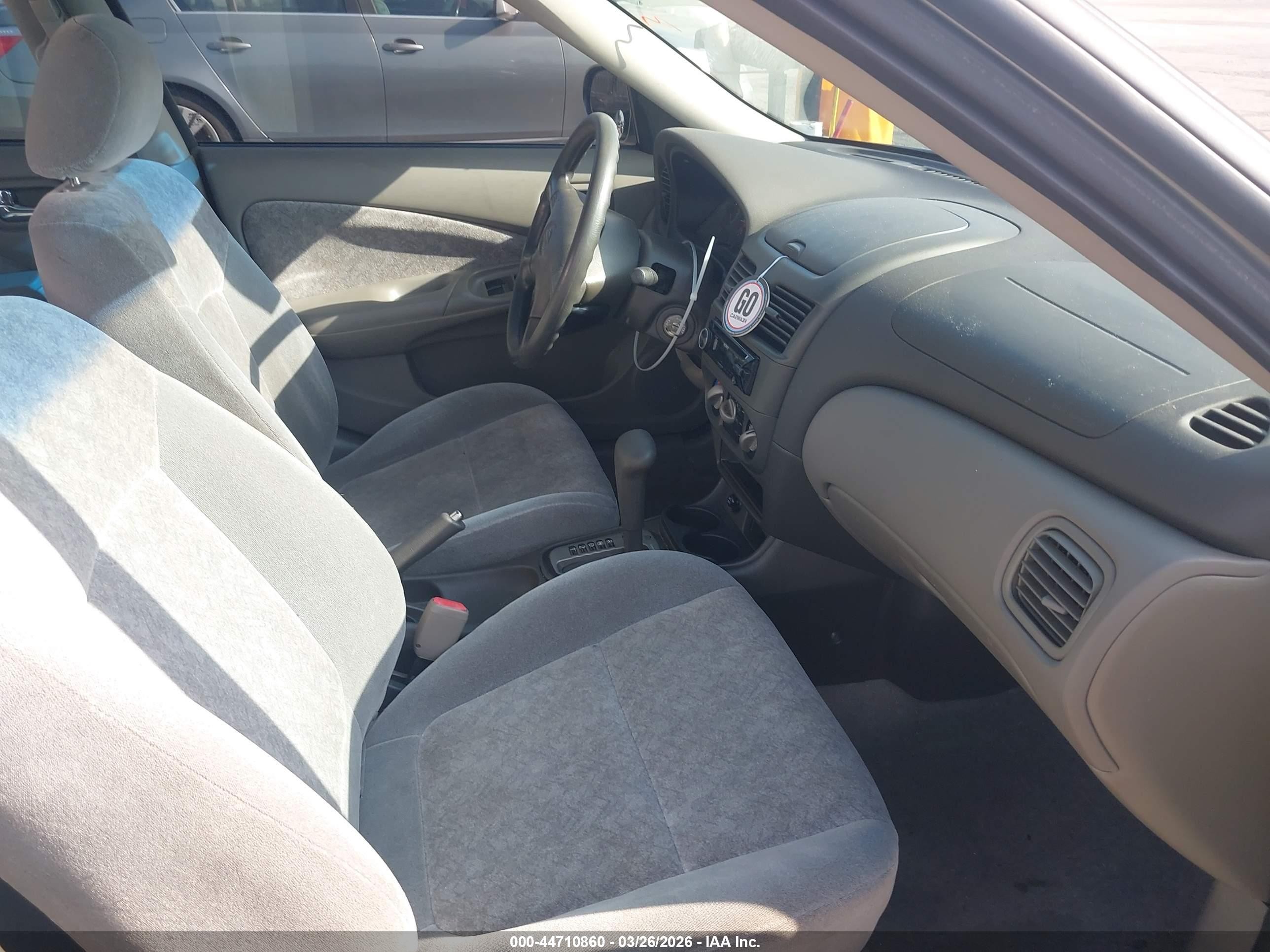 2001 Nissan Sentra Gxe Beige vin: 3N1CB51D81L434079