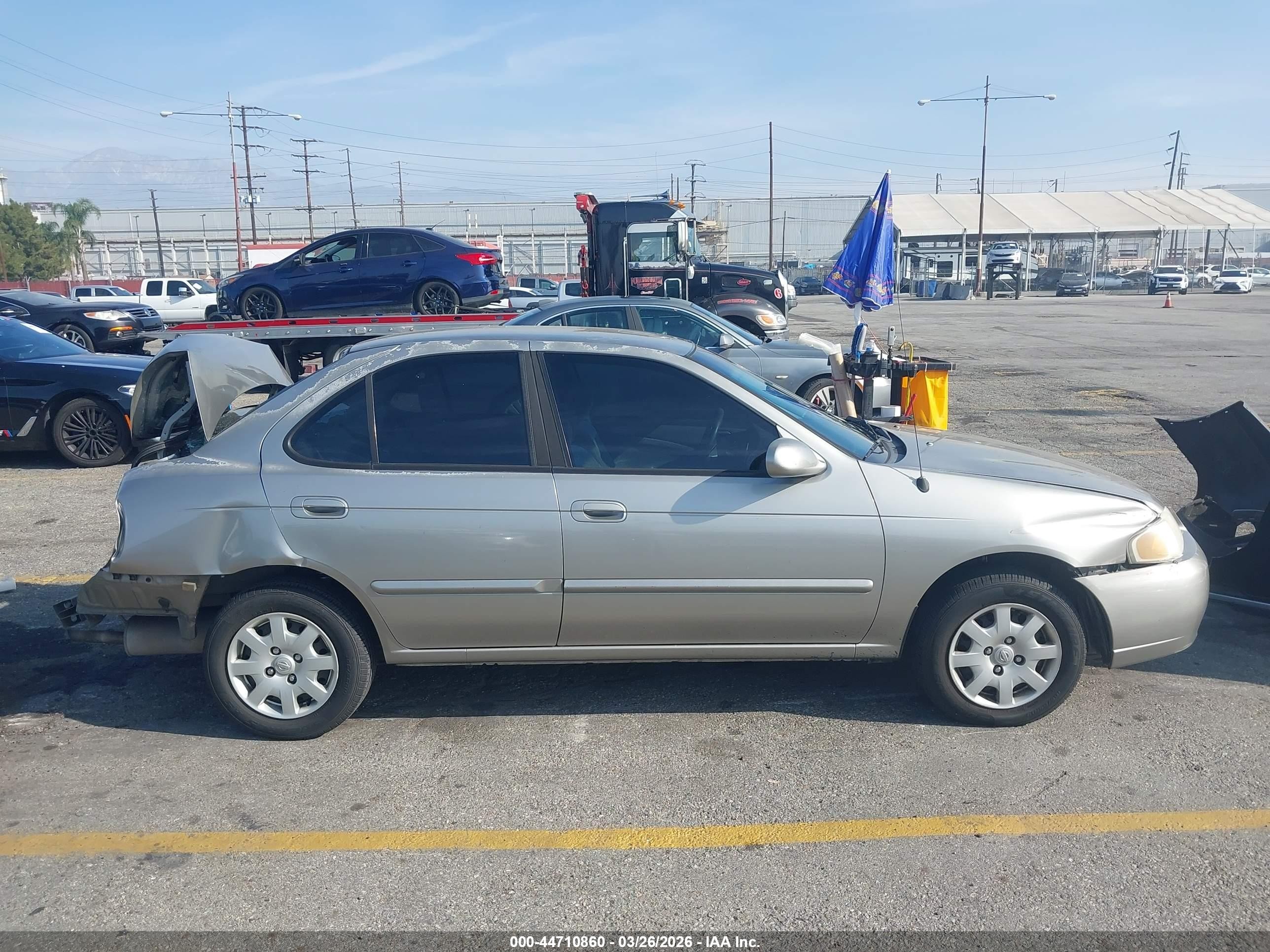 2001 Nissan Sentra Gxe Beige vin: 3N1CB51D81L434079