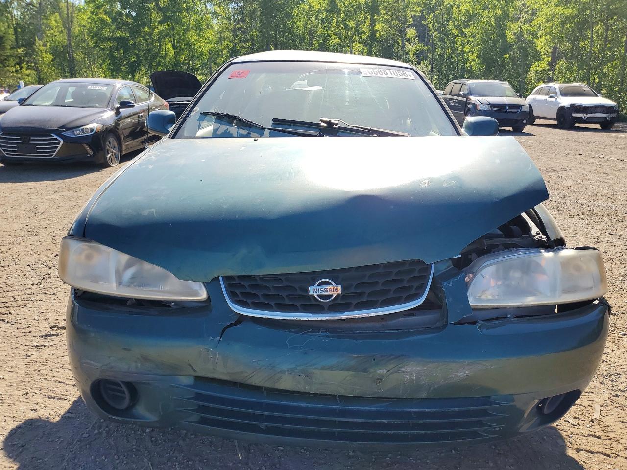 2001 Nissan Sentra Xe Teal vin: 3N1CB51D81L516619
