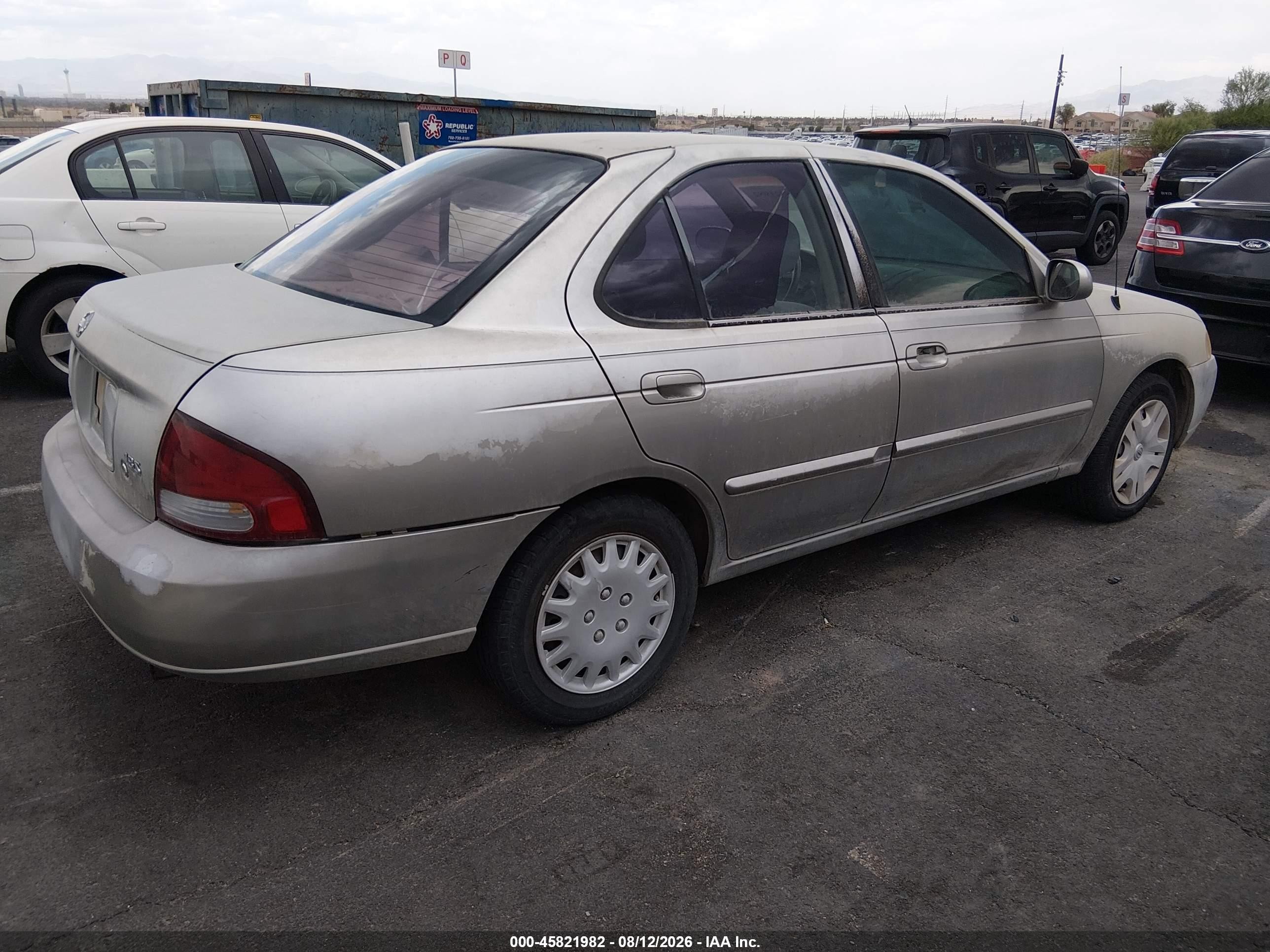 2003 Nissan Sentra Gxe Gold vin: 3N1CB51D83L795069