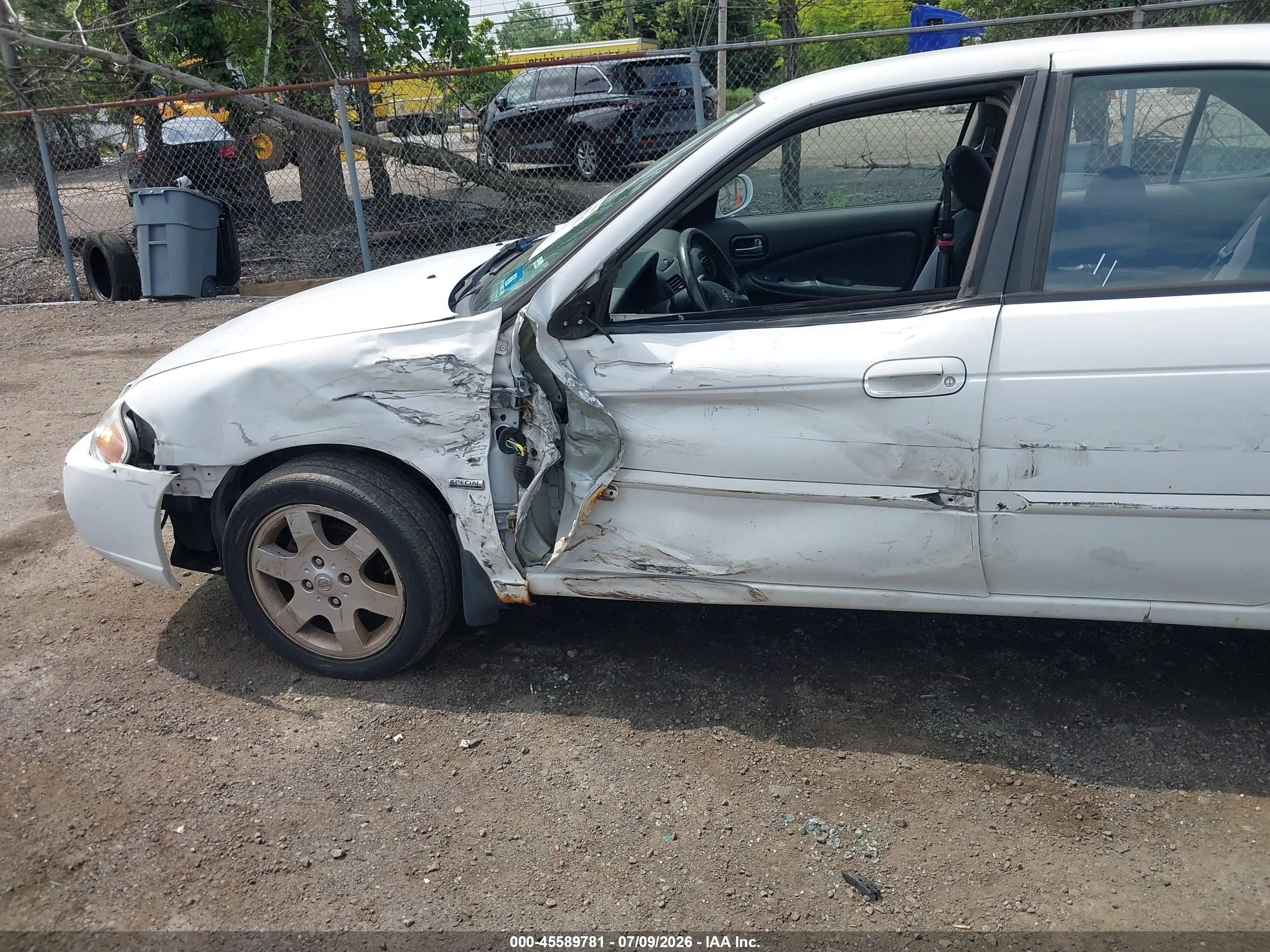 2005 Nissan Sentra 1.8s White vin: 3N1CB51D85L469629