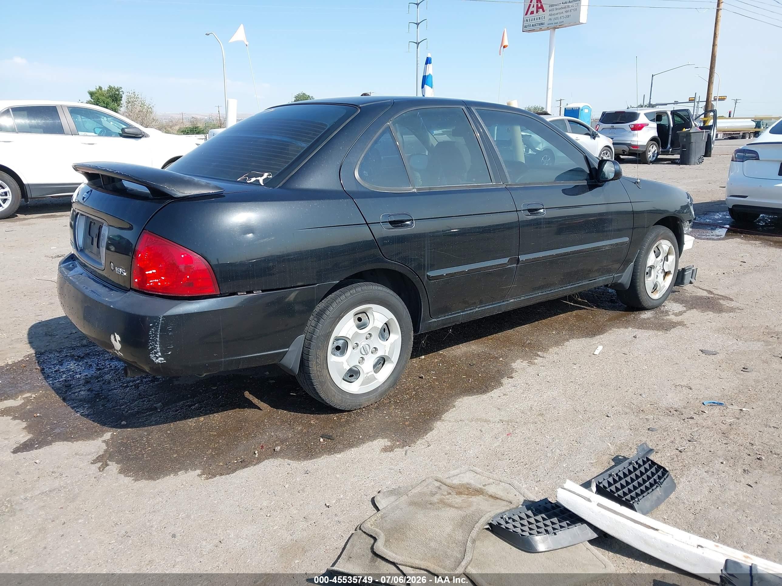 2005 Nissan Sentra 1.8s Черный vin: 3N1CB51D85L496894