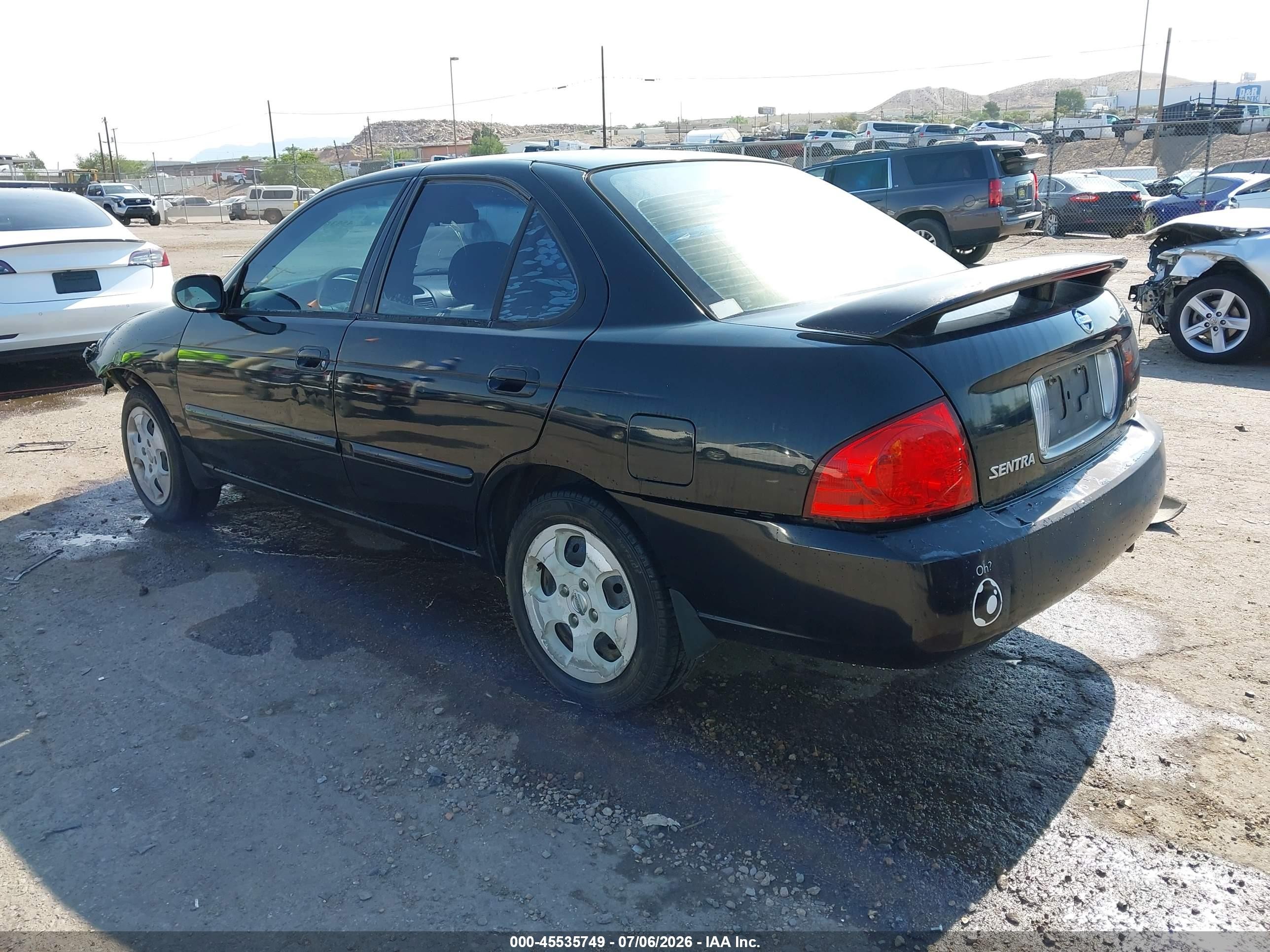 2005 Nissan Sentra 1.8s Черный vin: 3N1CB51D85L496894