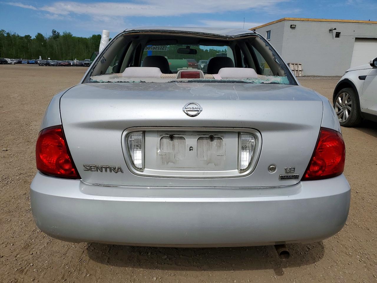 2005 Nissan Sentra 1.8 Серебряный vin: 3N1CB51D85L535015