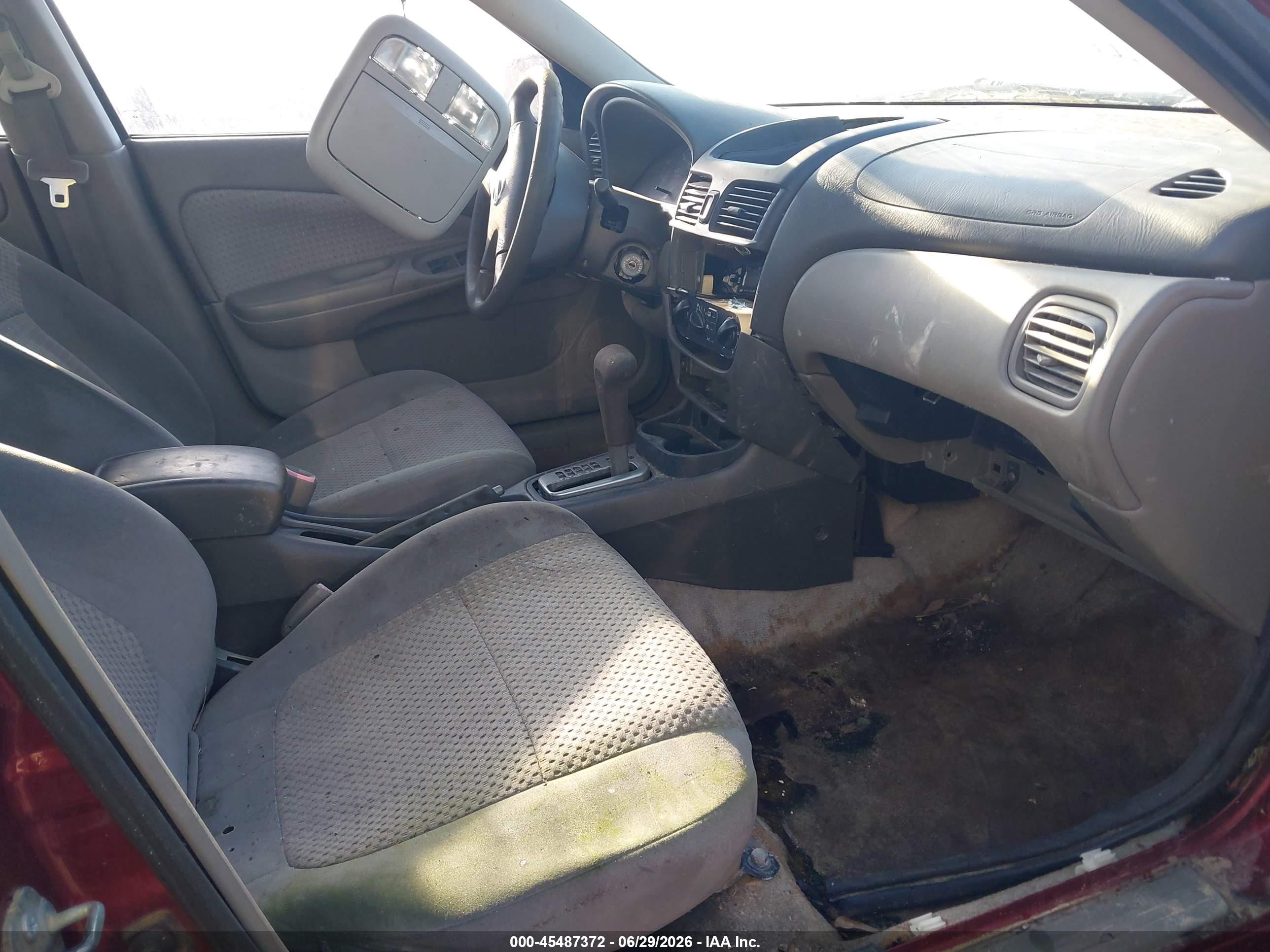 2005 Nissan Sentra 1.8s Бордовый vin: 3N1CB51D85L572761