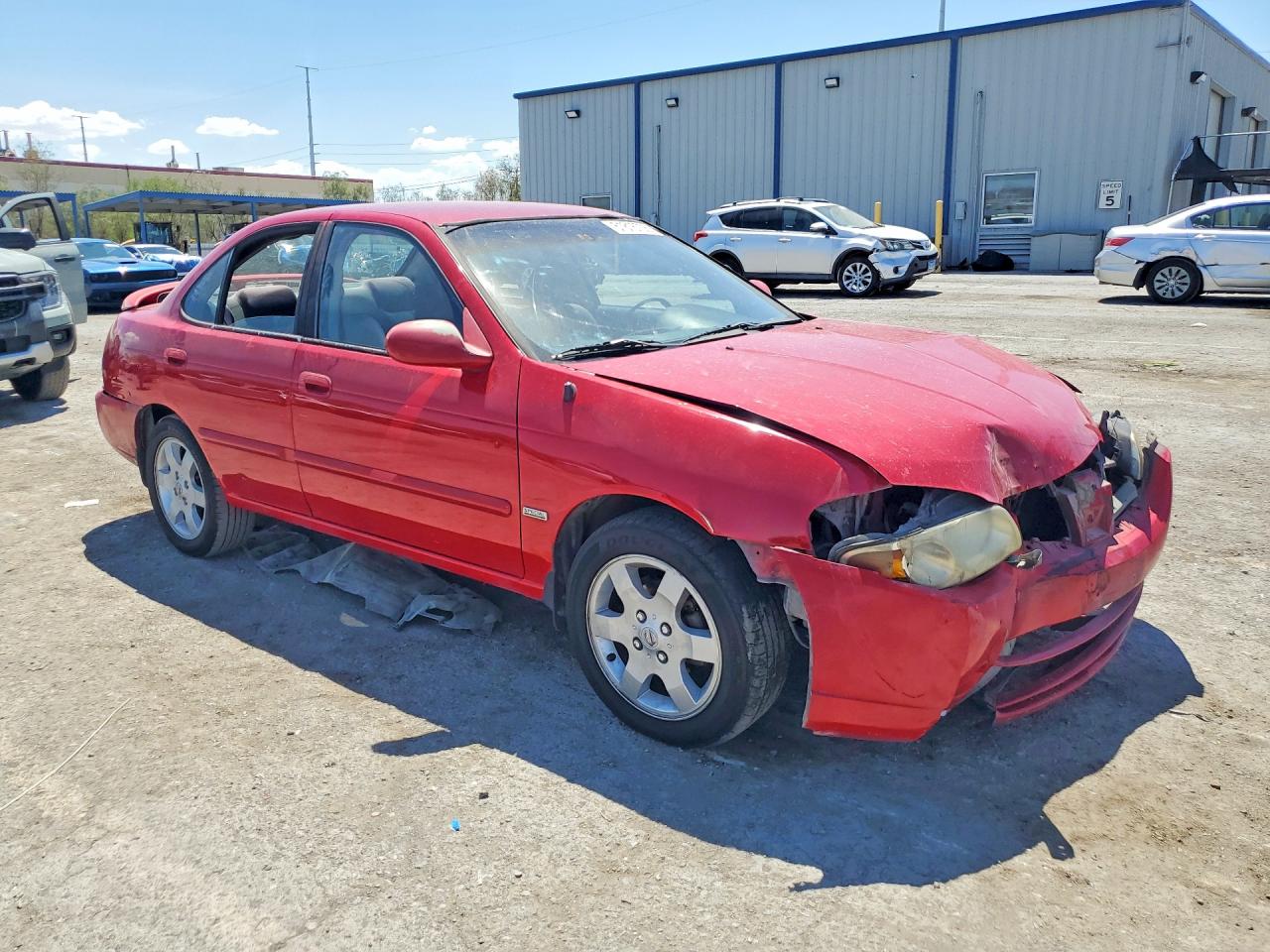 2006 Nissan Sentra 1.8 Red vin: 3N1CB51D86L526011